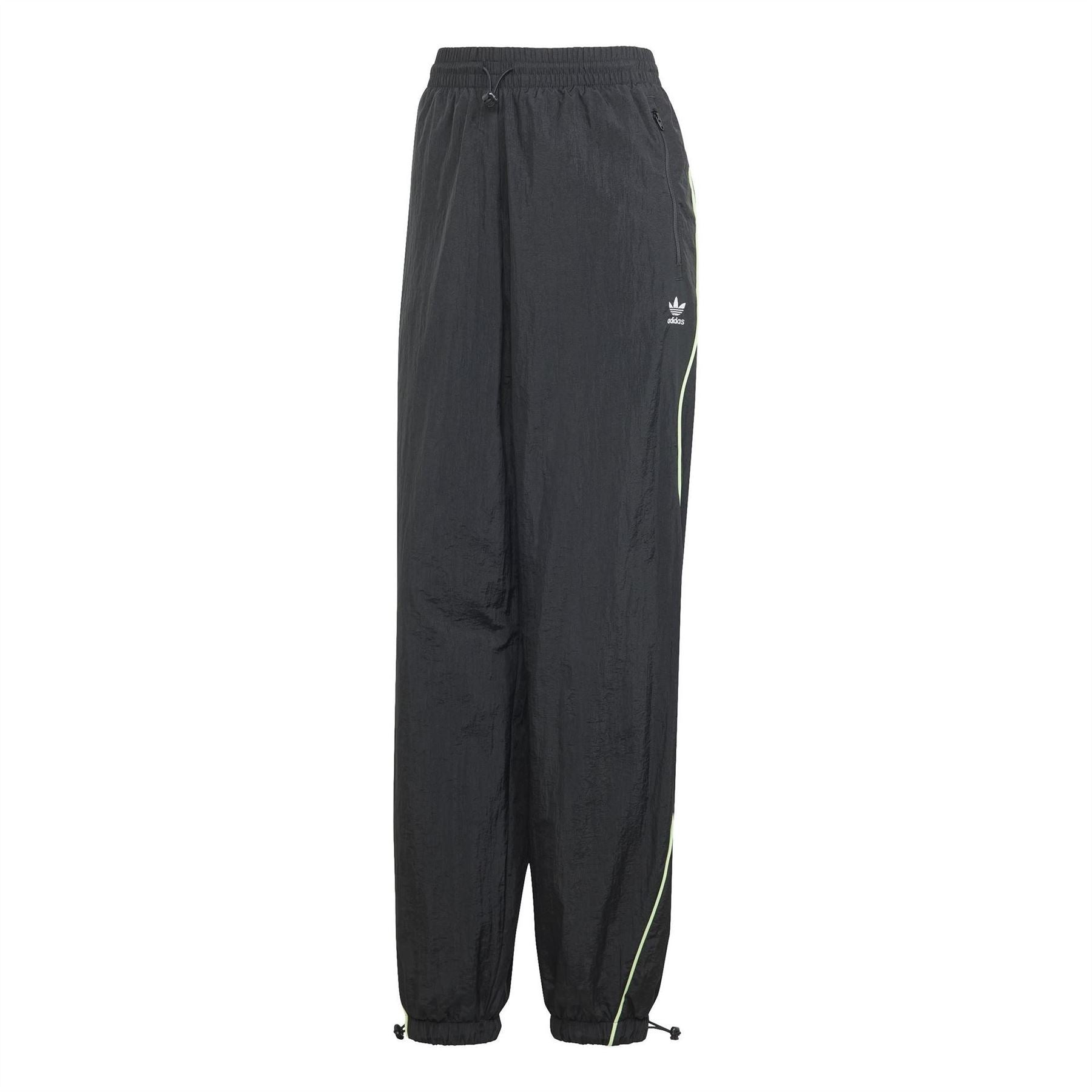 adidas Originals Solid Patterned Wide Leg Parachute Joggers