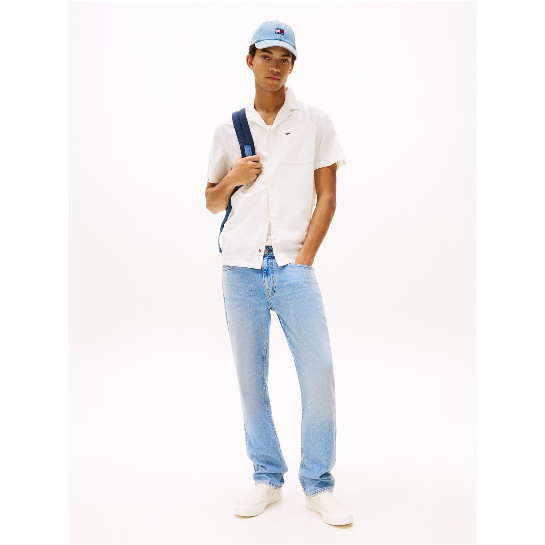 Tommy Jeans Collared Neck Short Sleeve Regular Fit Shirt
