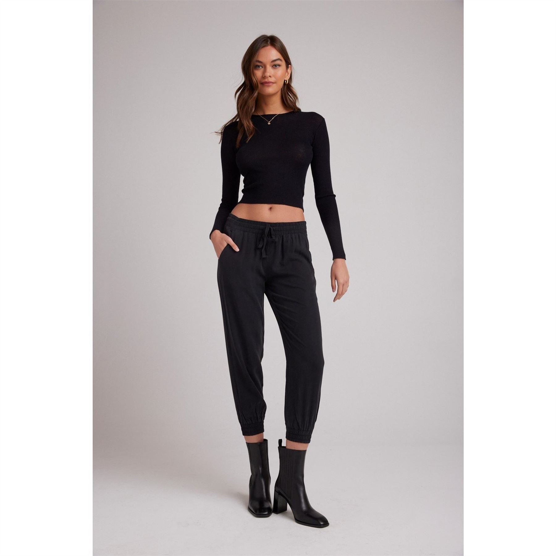 Bella Dahl Easy Solid Patterned Straight Joggers