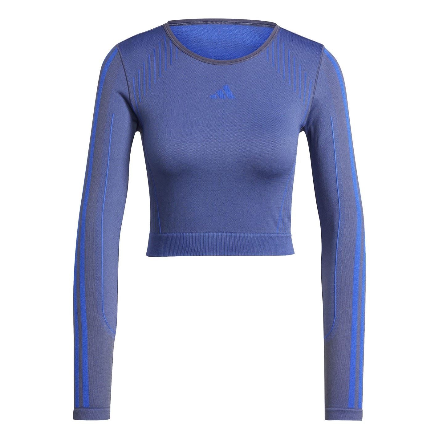 adidas Womens Knit Long Sleeve Gym Top