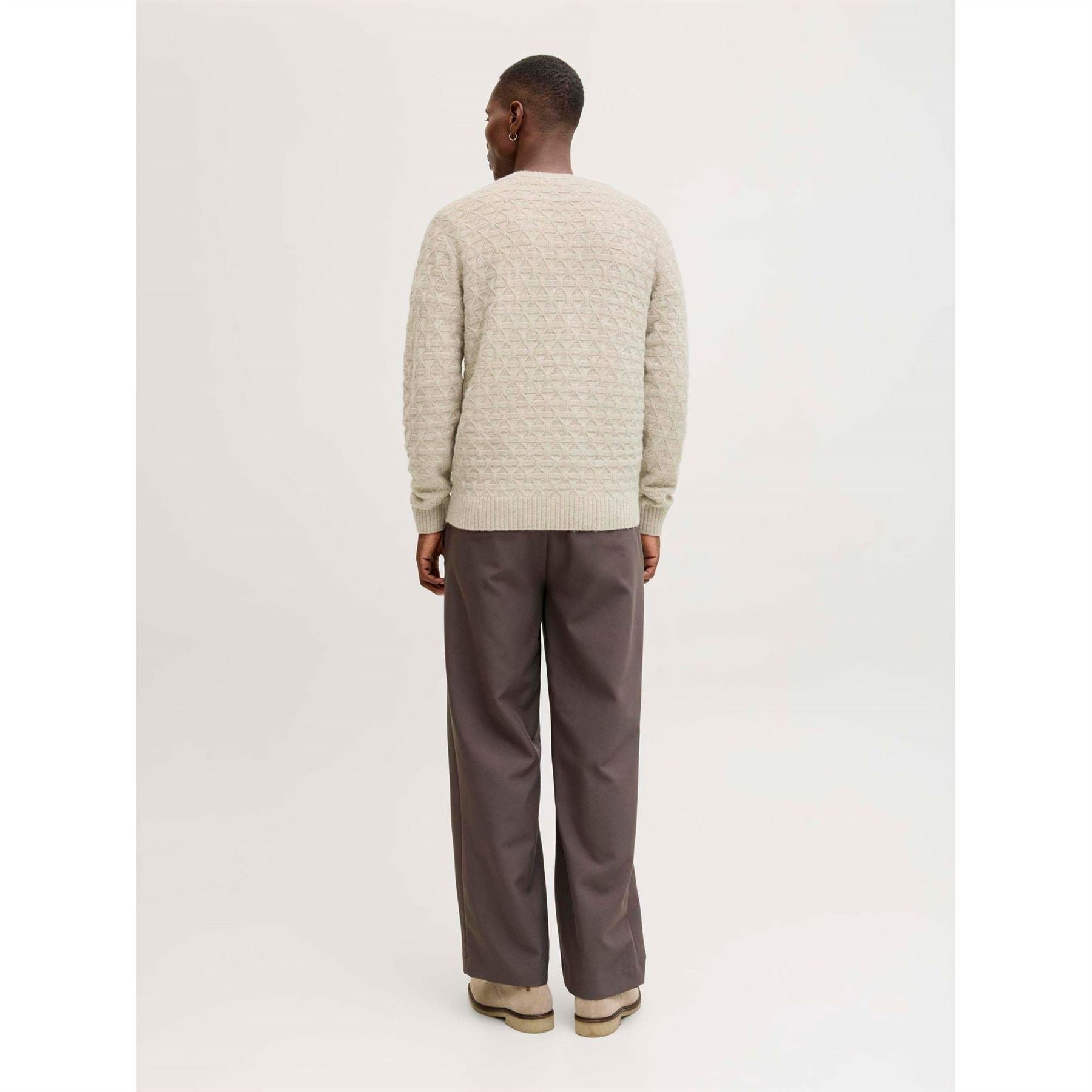 Jack and Jones Structure Knit Crew Neck Jumper