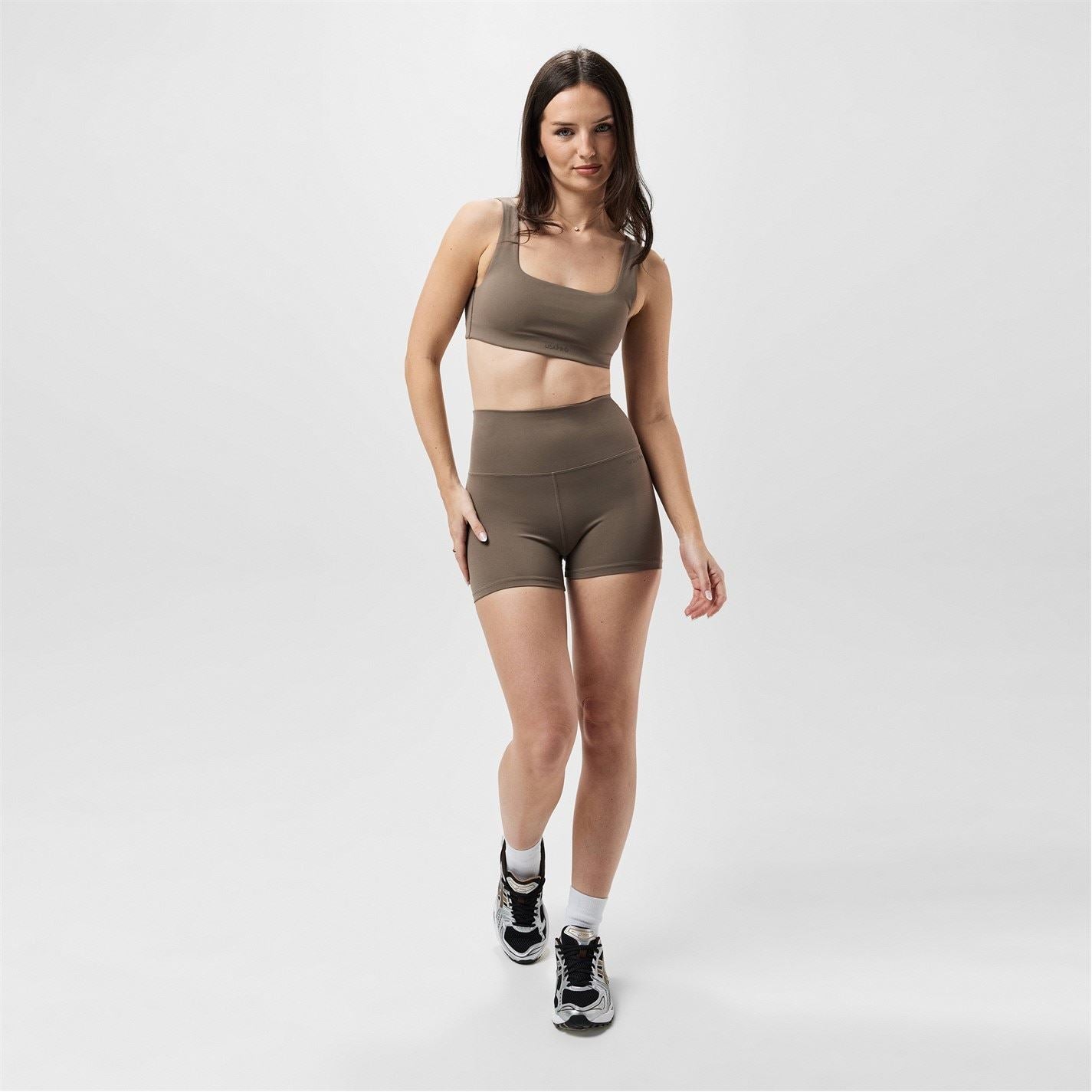 USA Pro Cropped Square Neck Snug Fit Bra