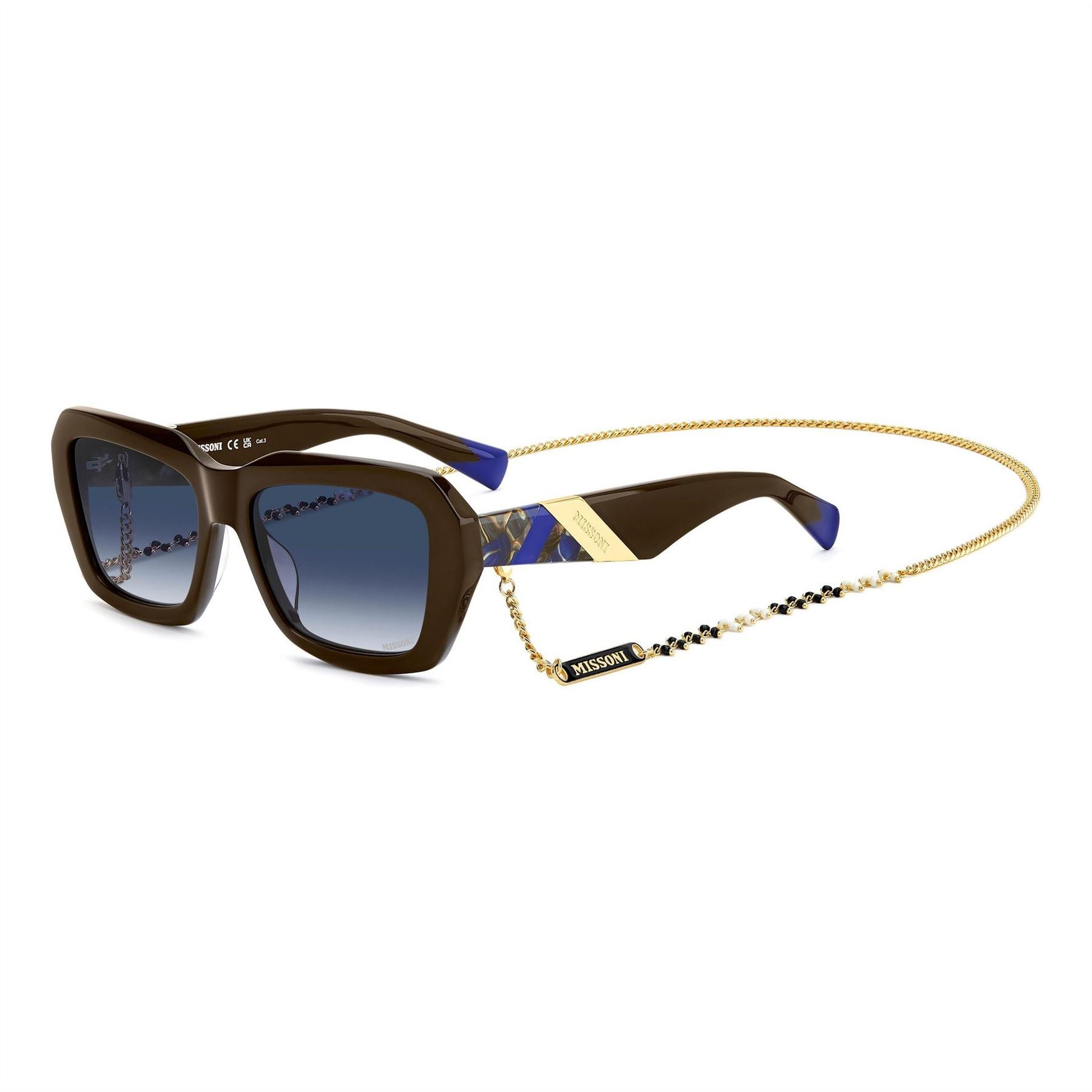 Missoni Rectangular Round Sunglasses