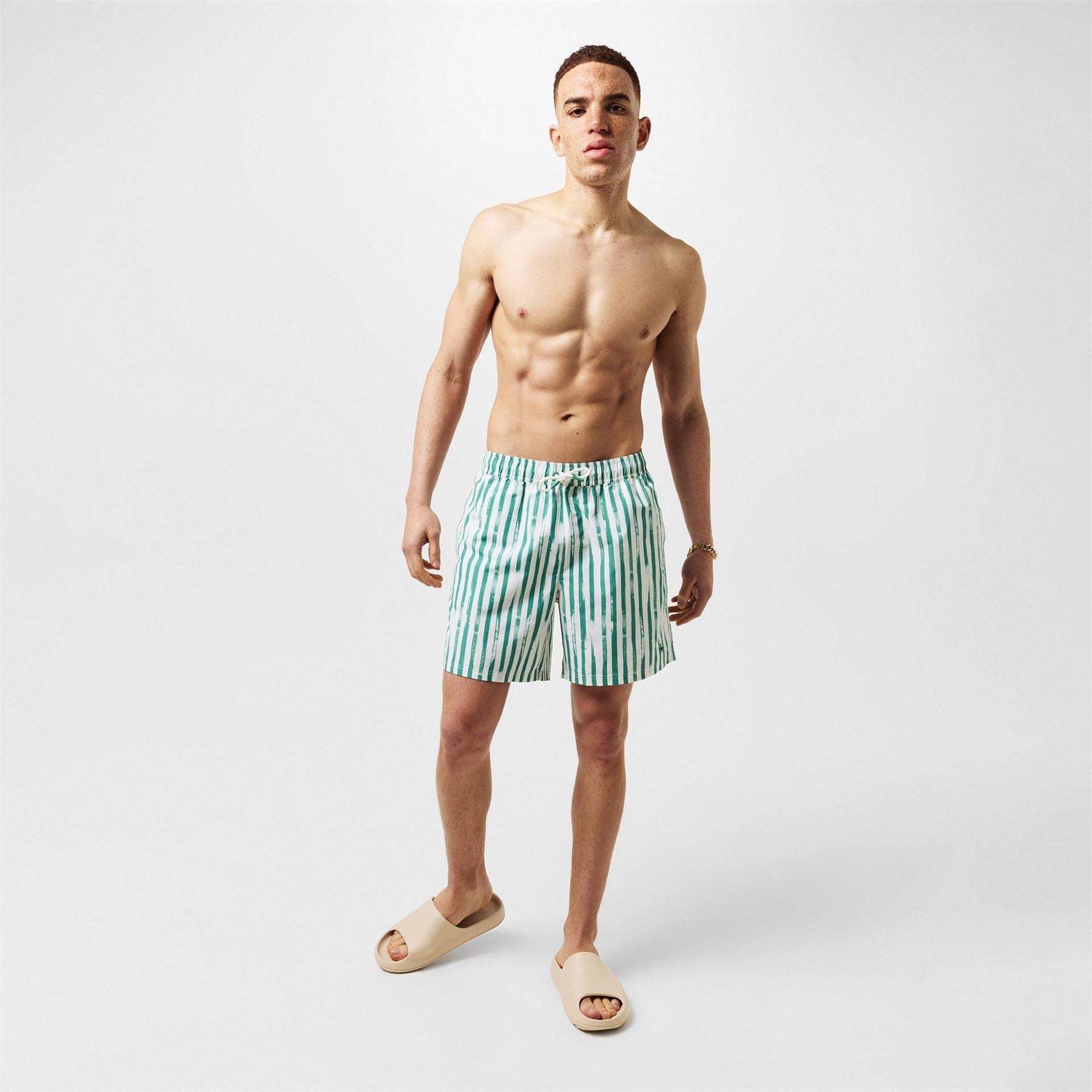 Jack Wills Regular Fit Vertical Stripe Swim Shorts