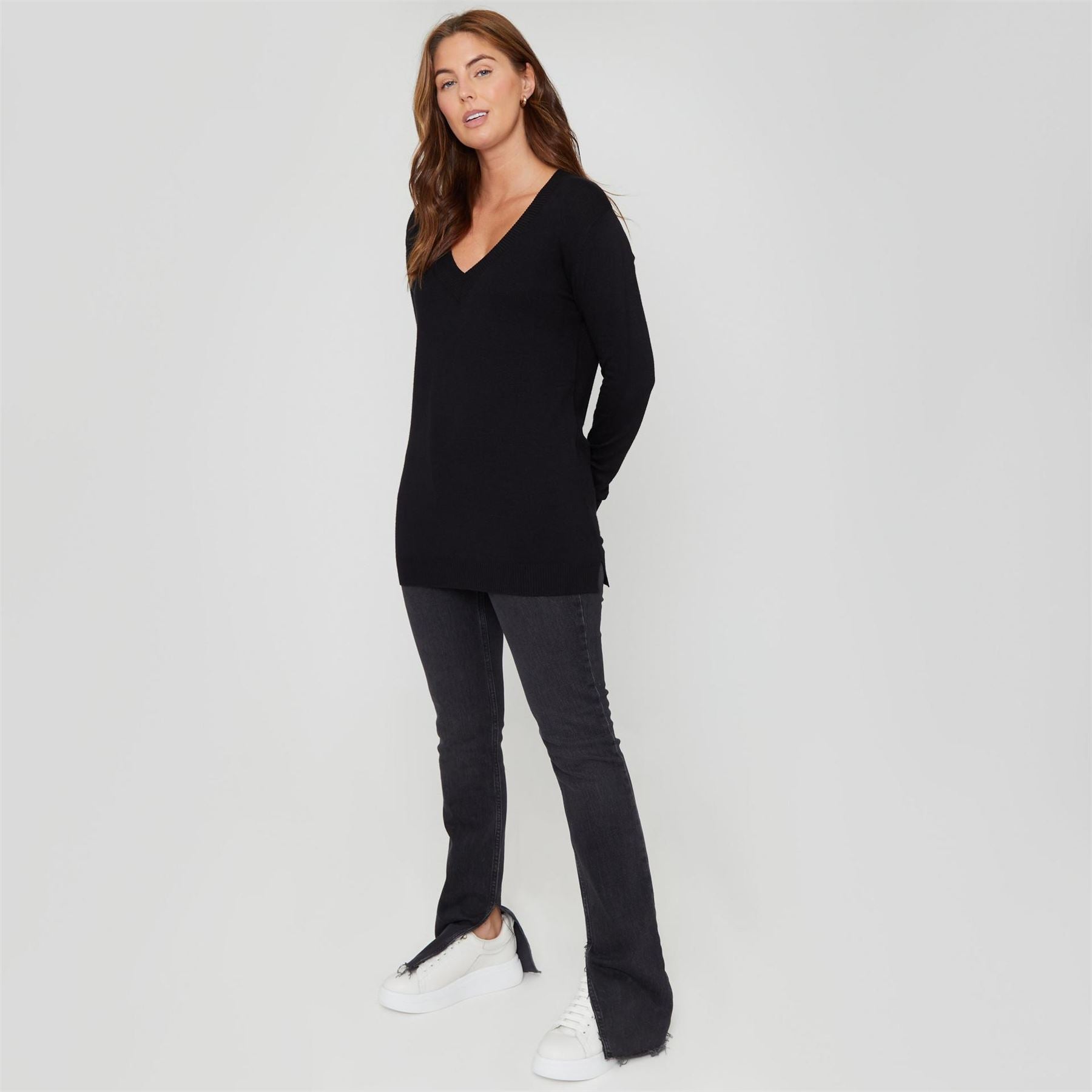 Be You Regular Fit V-Neck Long Sleeve Sweater