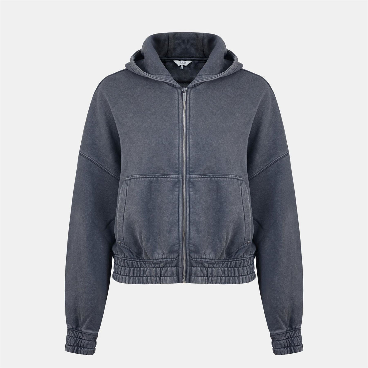 Firetrap Washed Full Zipper Jacket with Front Zipper Pocket