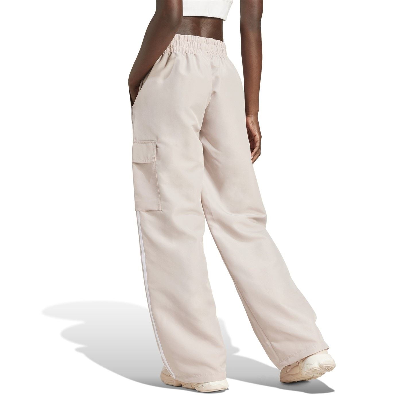 adidas Originals Wide Leg Cargo Pants with Side Pocket