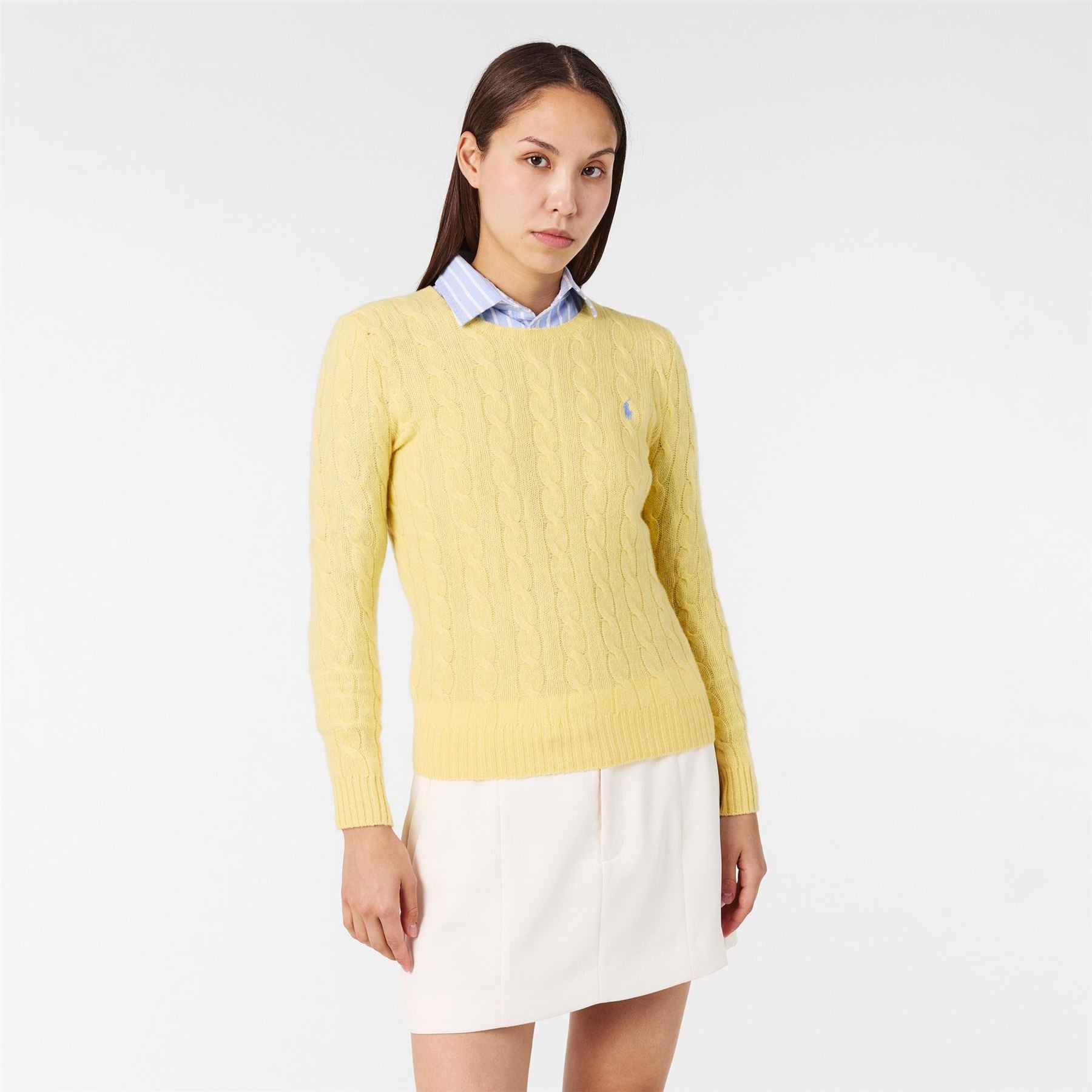 Polo Ralph Lauren Cable Knit V Neck Jumper