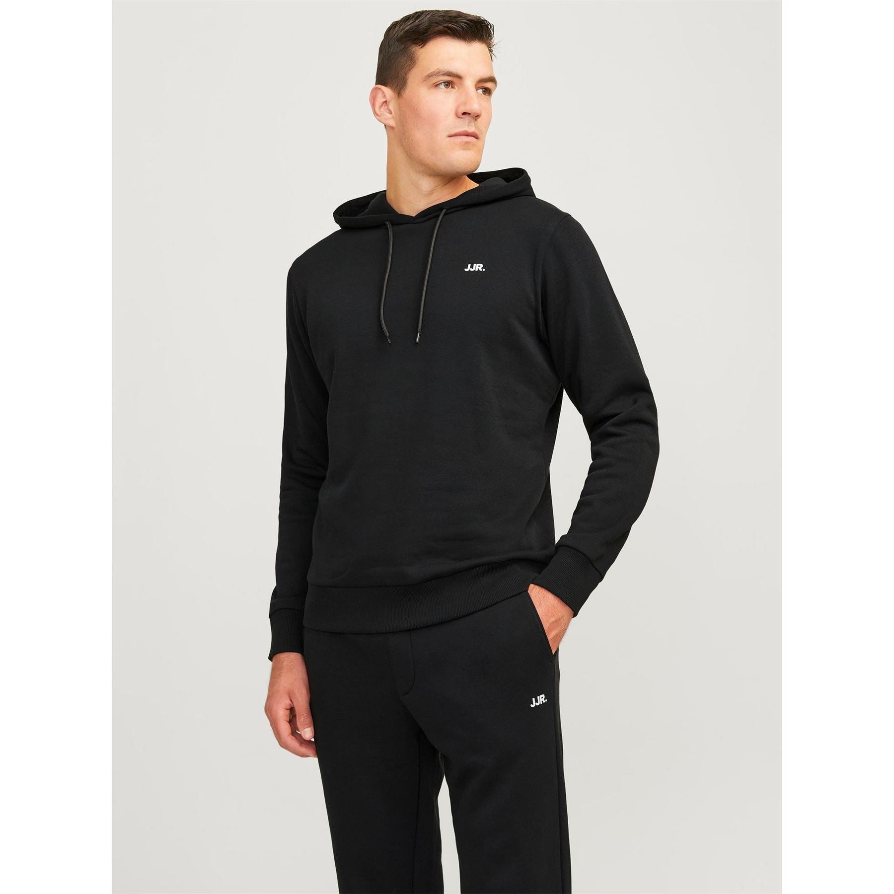 JJ Rebel Long Sleeve Logo Print Hooded Sweatshirt