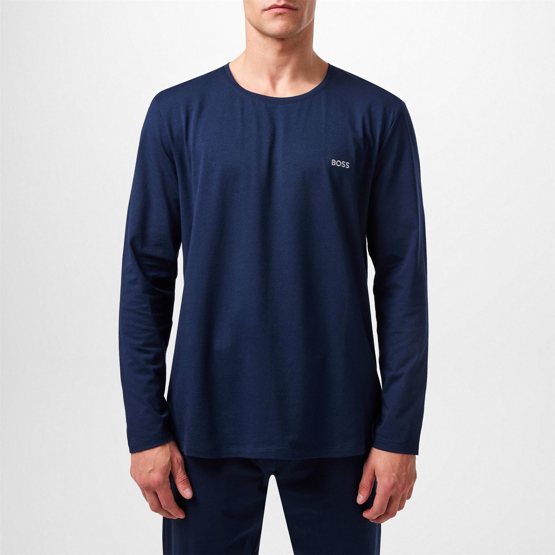 Boss Mixmatch Long Sleeve T-Shirt, Embroidered Logo