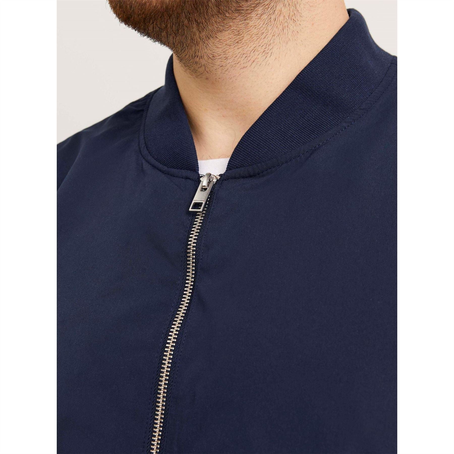 Jack and Jones Rush Plus Size Long Sleeve Bomber Jacket