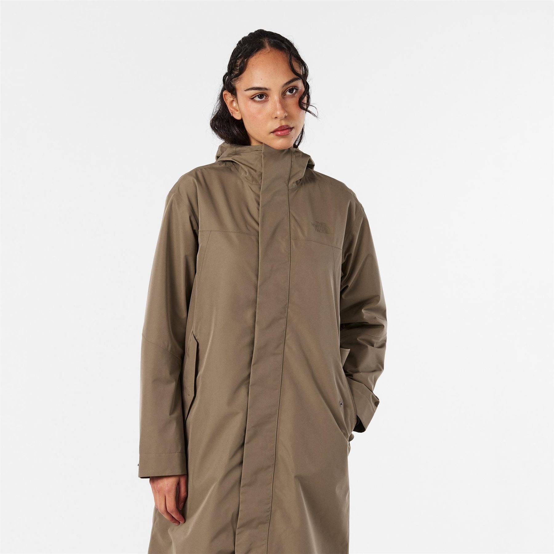 The North Face North Face W Nukabira Rain Shell Parka Mocha B