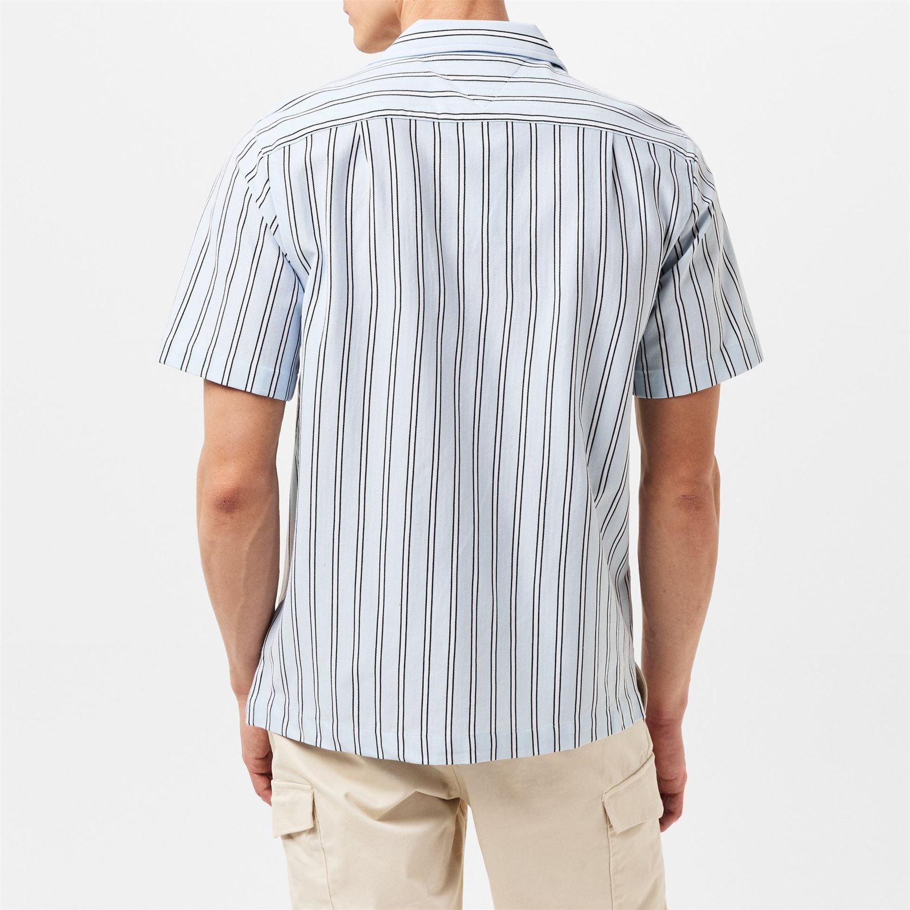 Tommy Hilfiger Knitted Stripe Short Sleeve Patterned Shirt