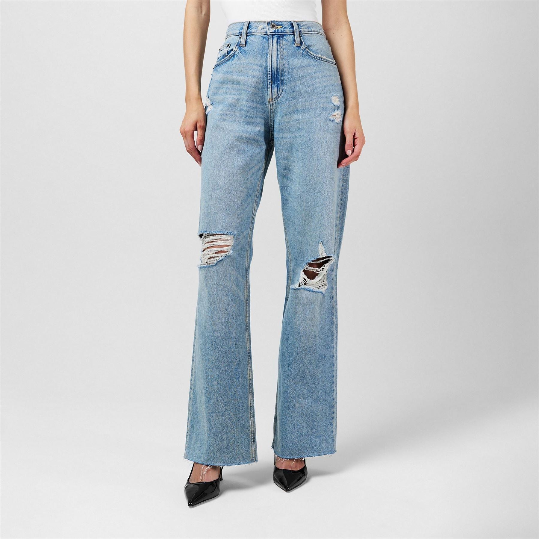 Fabric Wide Jeans ld