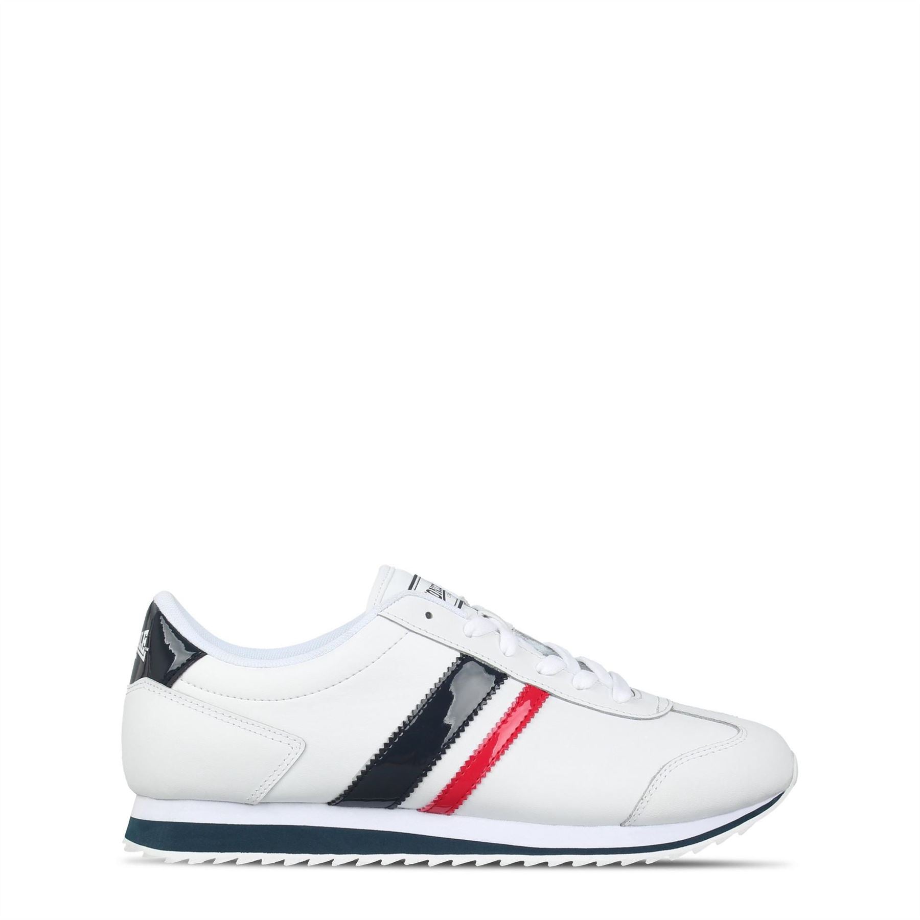 Lonsdale Russell Stripe Pattern Lace-Up Low Top Sneakers