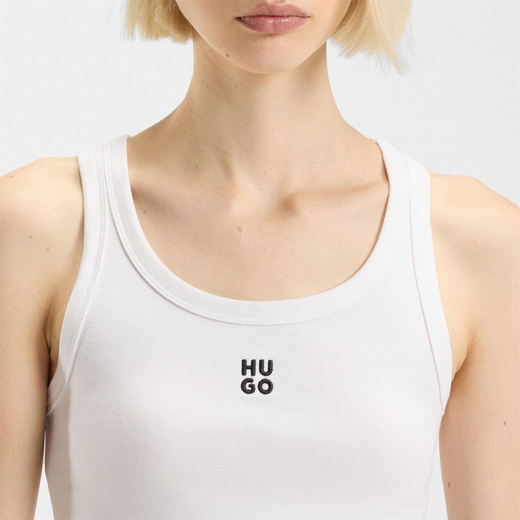 Hugo Scoop Neck Sleeveless Box Tank