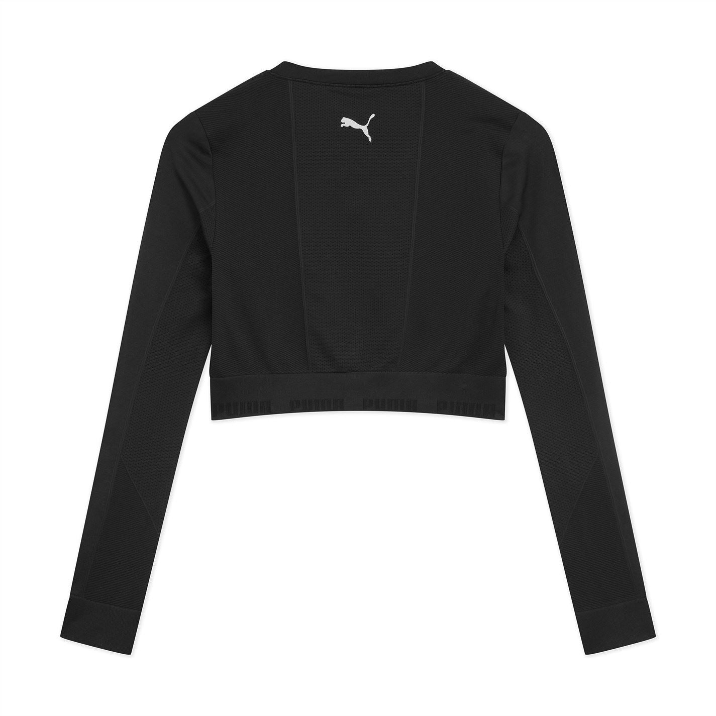 Puma Cropped Crew Neck Slim Fit Sweatshirt