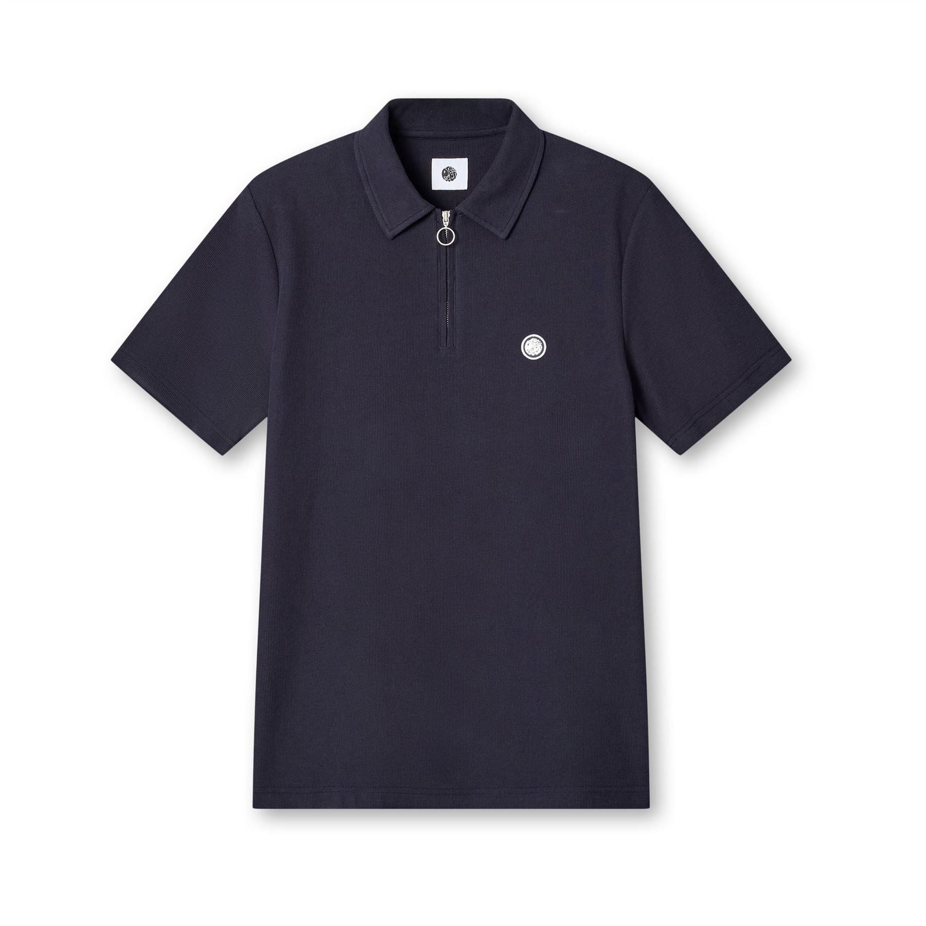 Pretty Green Islington Zipped Short Sleeve Polo Shirt
