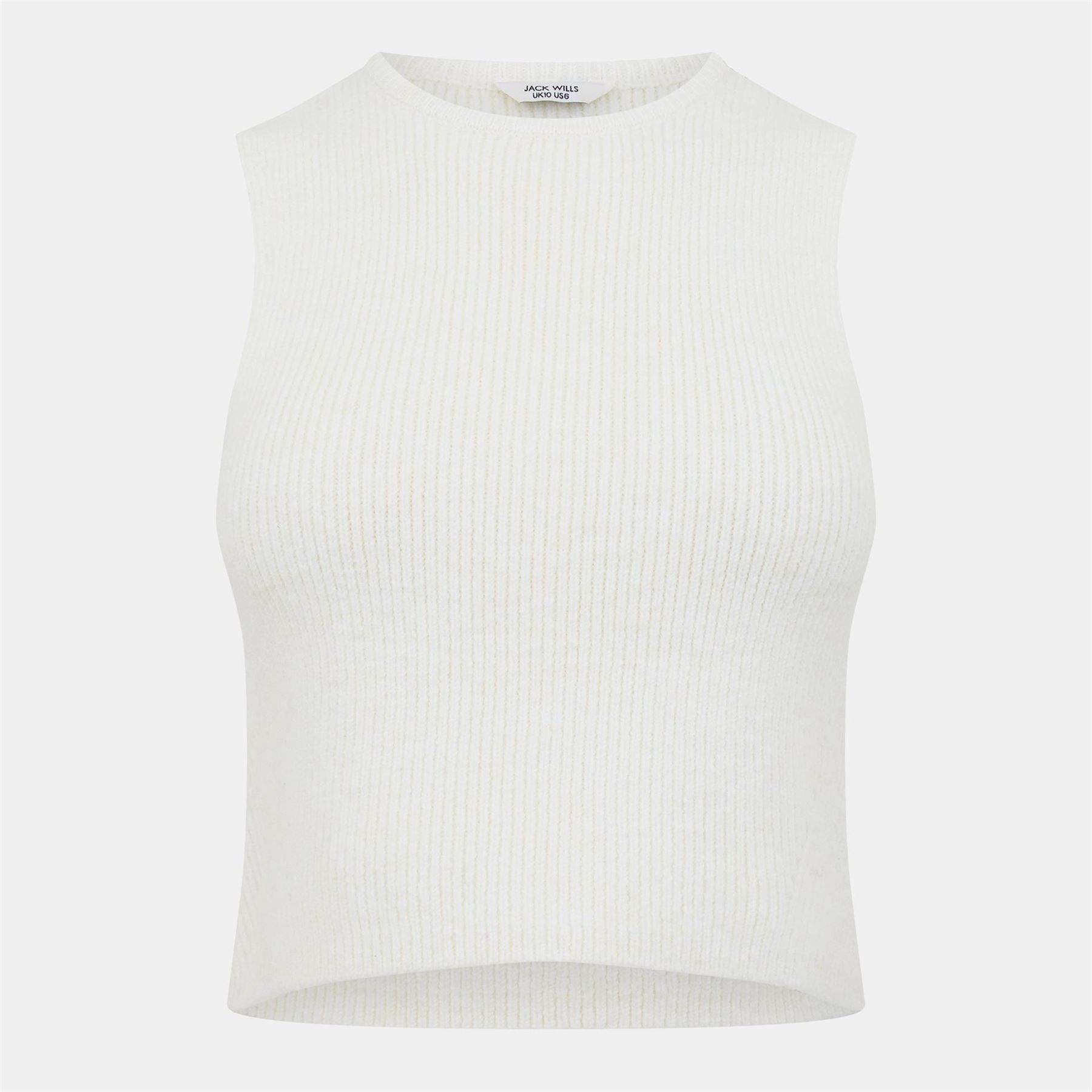 Jack Wills Knitted Cropped Crew Neck Tank