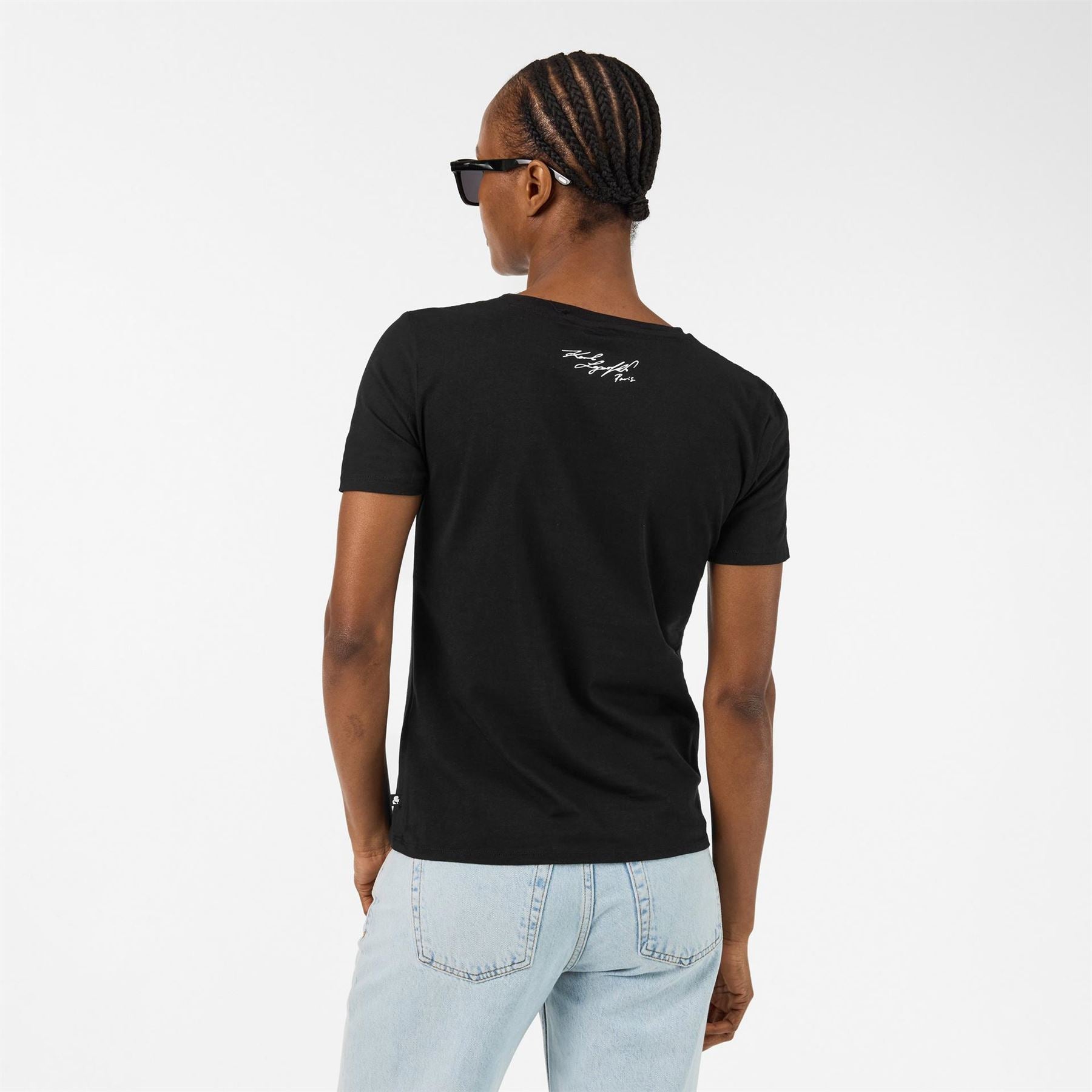 Karl Lagerfeld Choupette Cat Crew Neck Short Sleeve T-Shirt