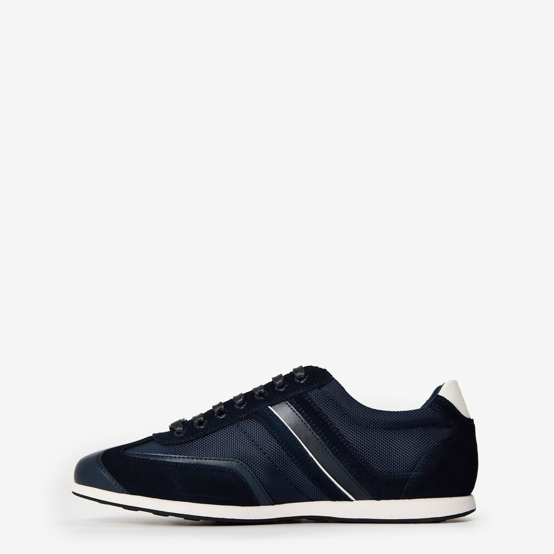 Boss Low Top Round Toe Flat Heel Sneakers