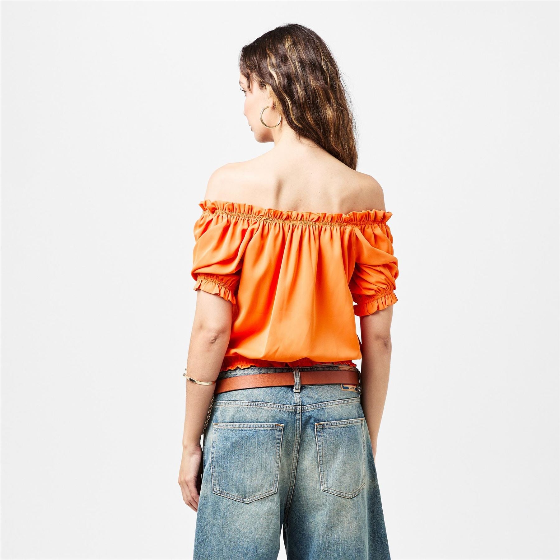 AX Paris Off The Shoulder Frill Detail Top