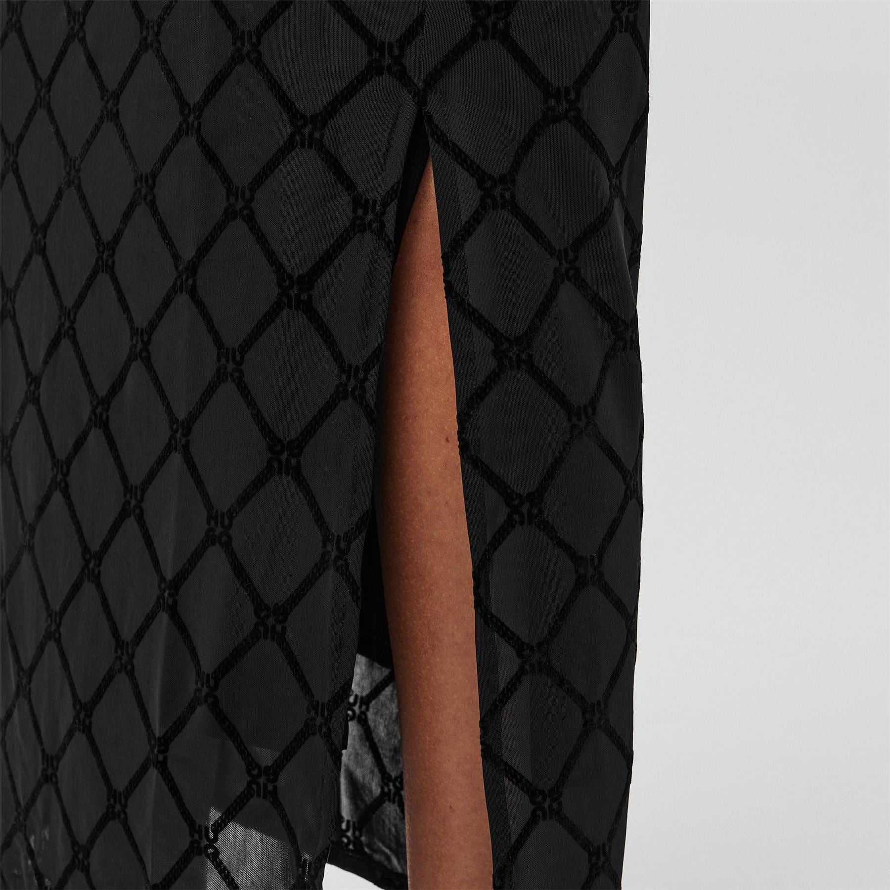 Hugo 10263420 Midi Geometric Patterned Pencil Skirt