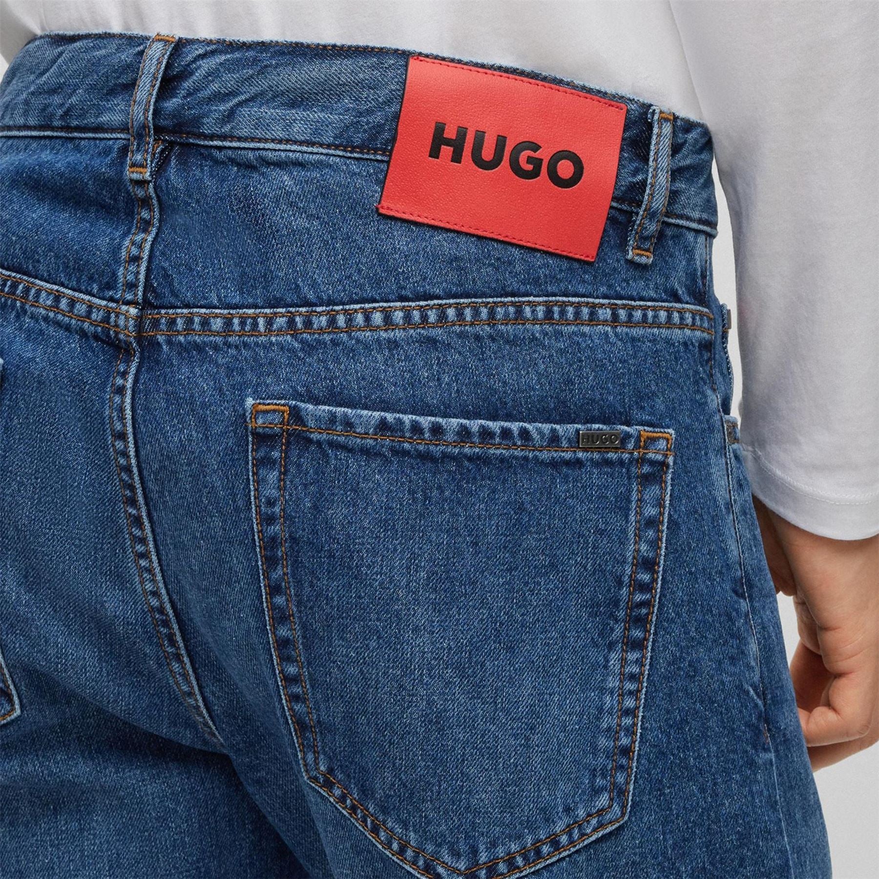 Hugo Five Pocket Straight Leg Jeans