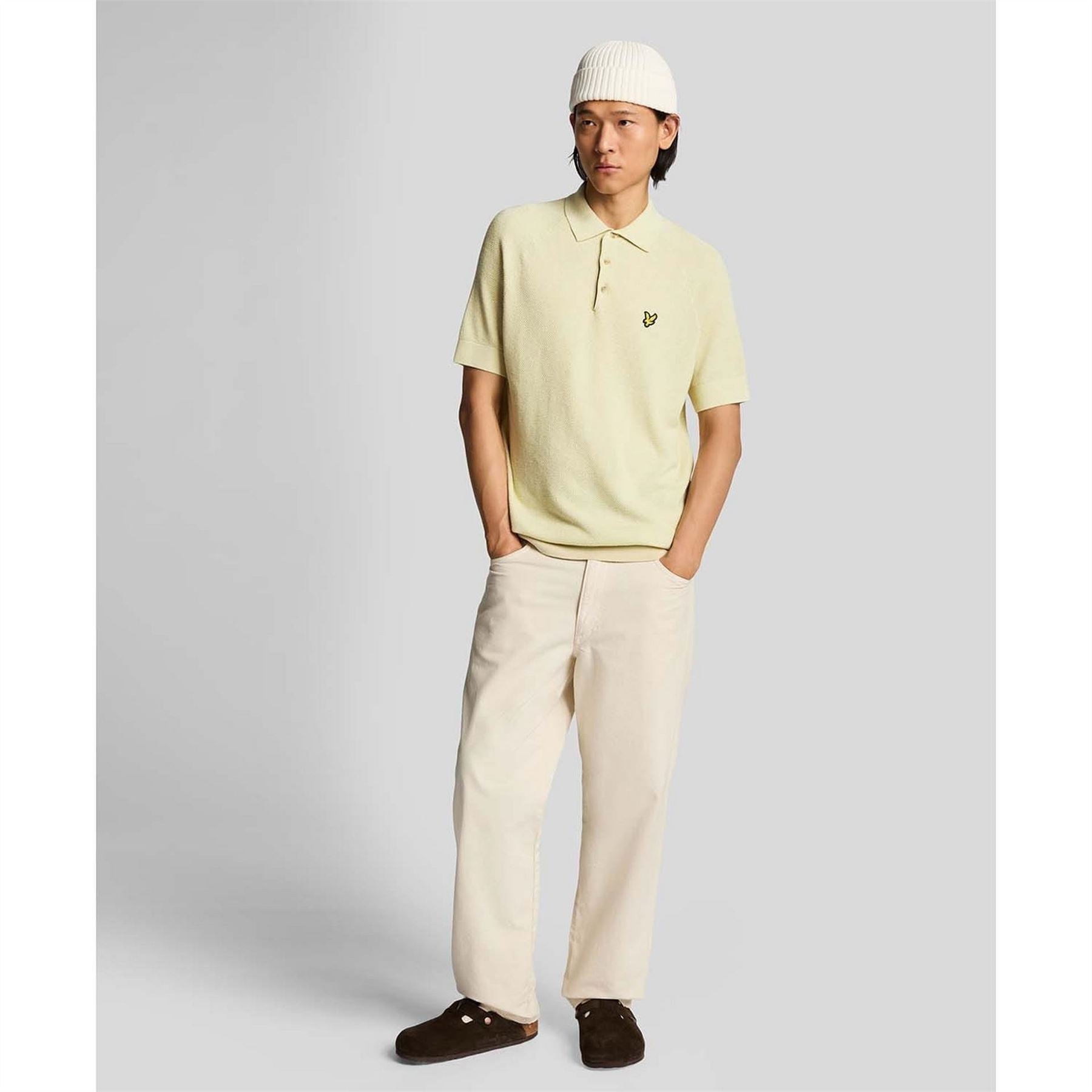 Lyle and Scott Blend Knitted Polo Shirt