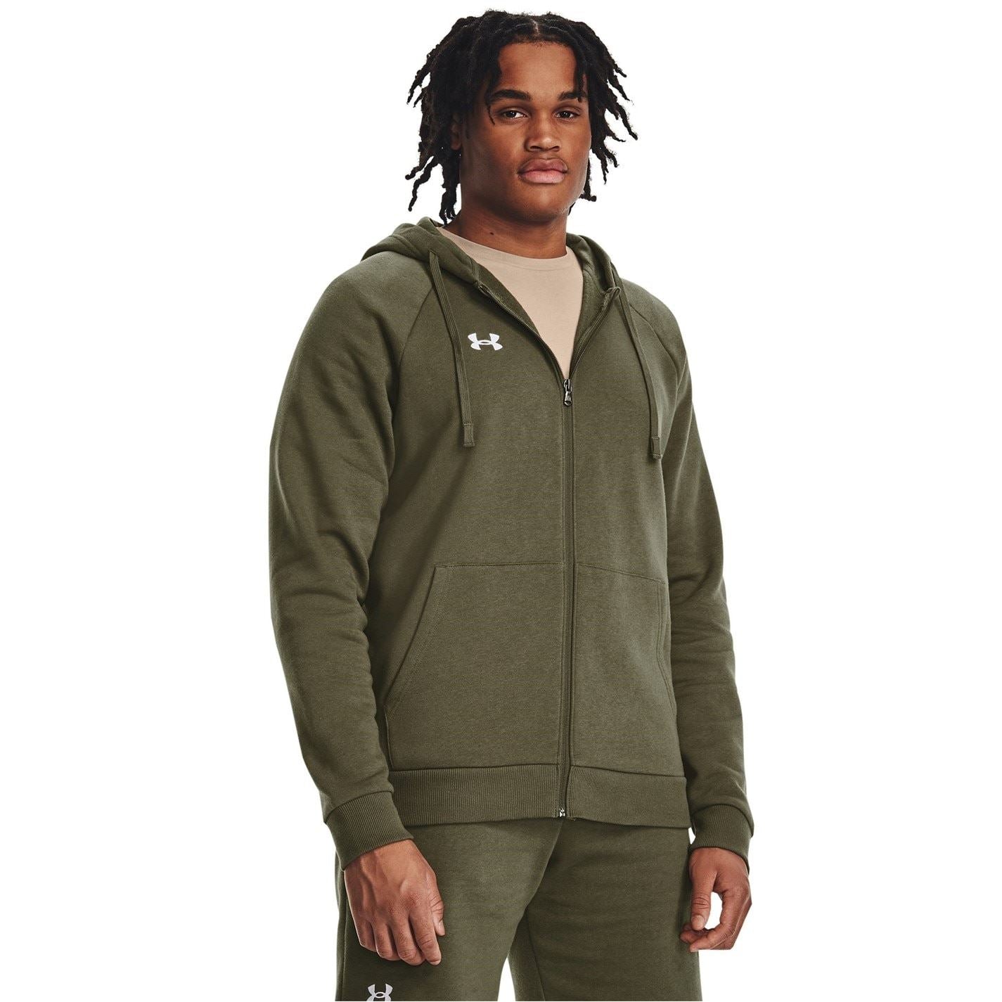 Under Armour Mens Armour Ua Rival Fleece Full Zip Hoodie