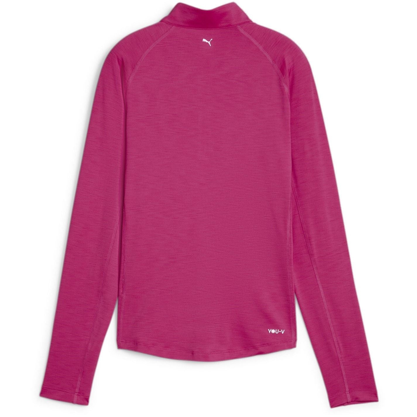 Puma Womens W You V Solid Quarter Zip Baselayer Top
