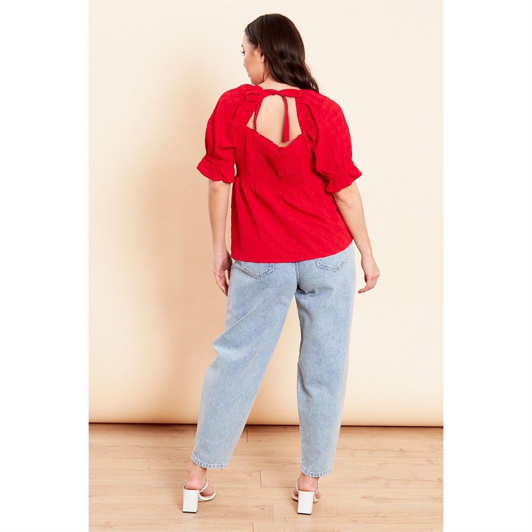 Wednesday Girls Square Neck Relaxed Fit Blouse