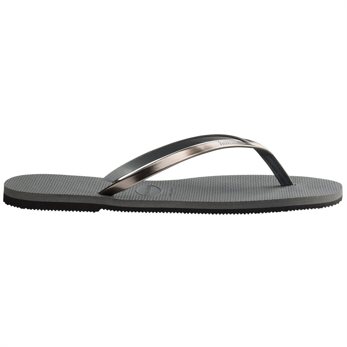 Havaianas Womens Hav. You Metallic Grey Steel Metall Flip Flops