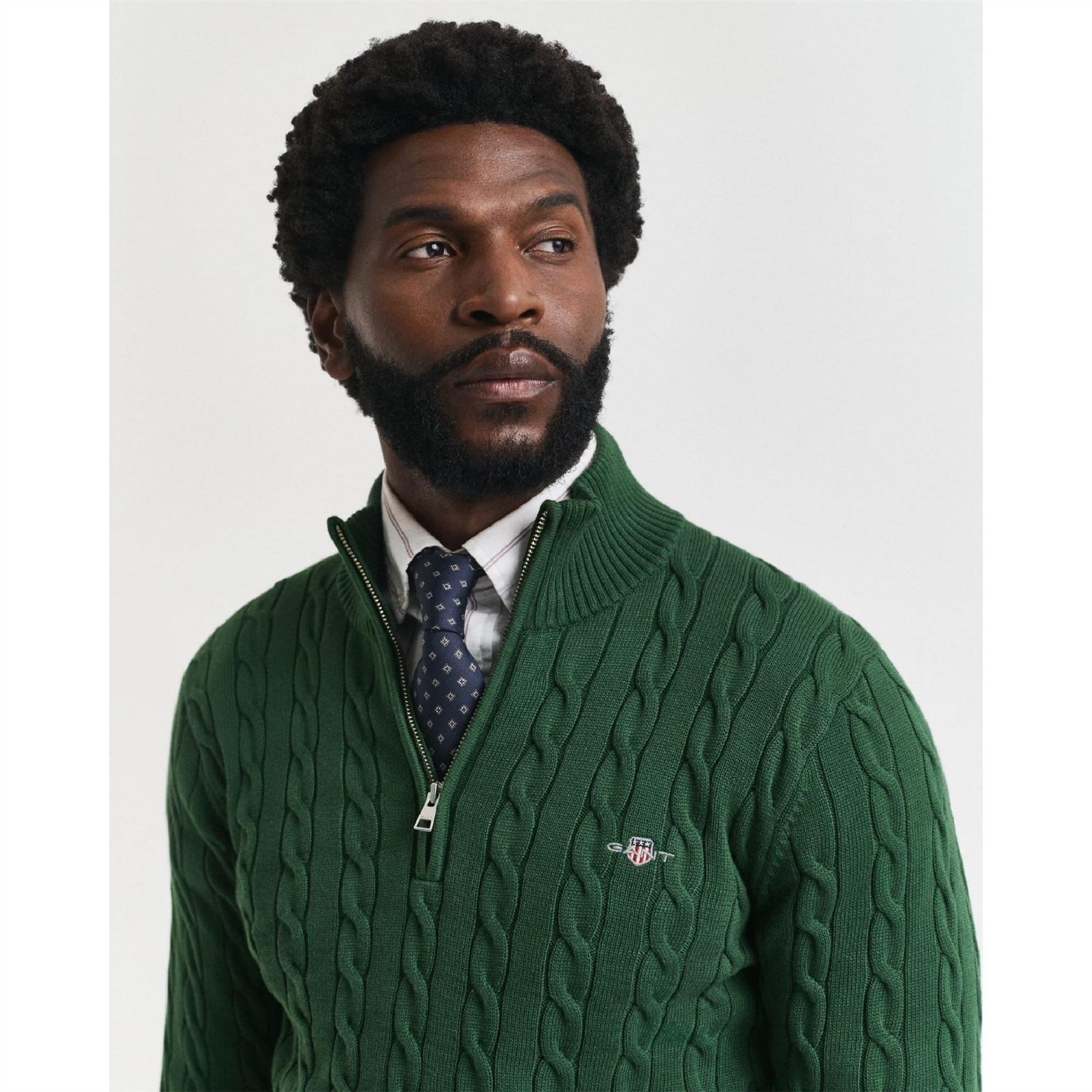 Gant Cable Half Zip Fleece