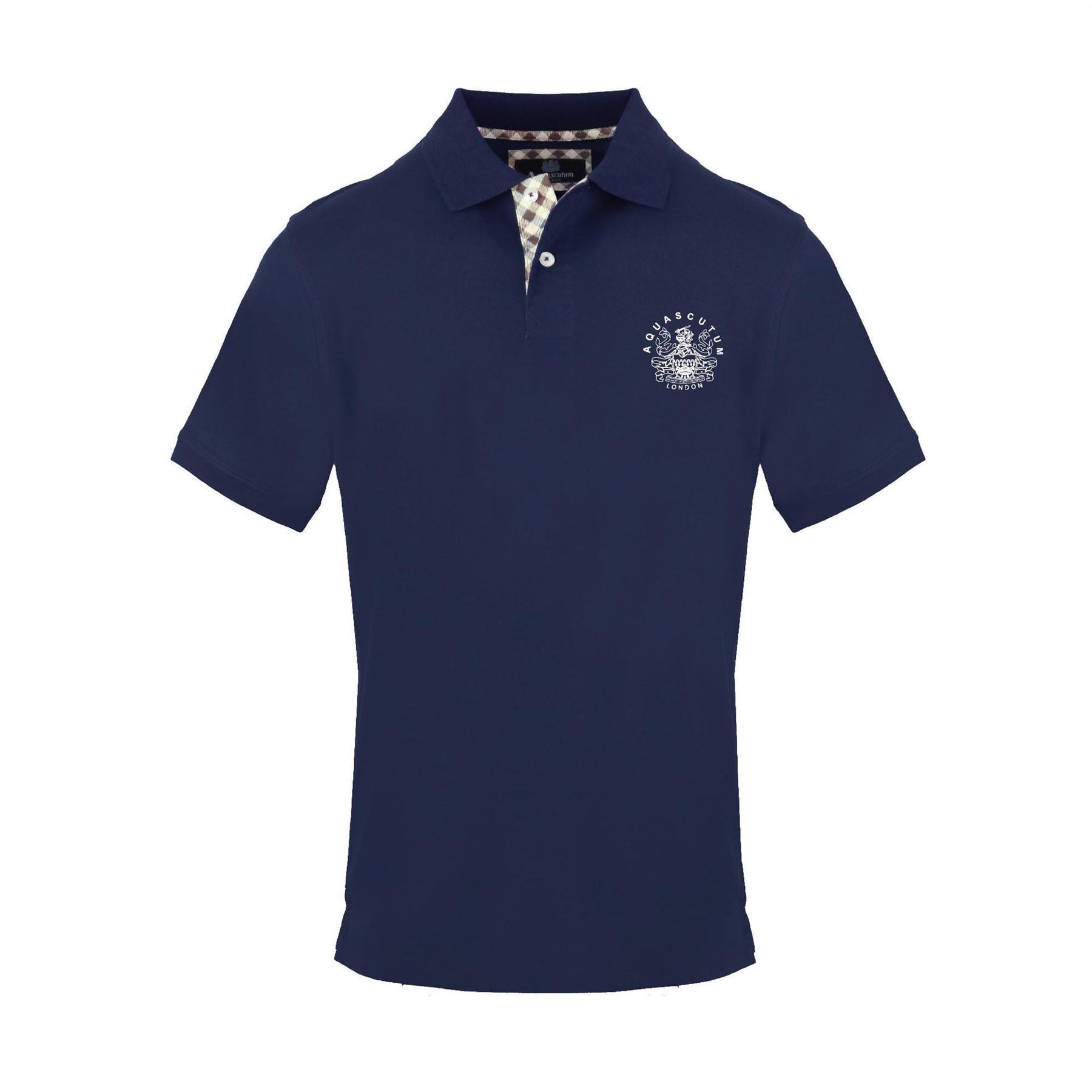 Aquascutum Collared Neck Short Sleeve Polo Shirt