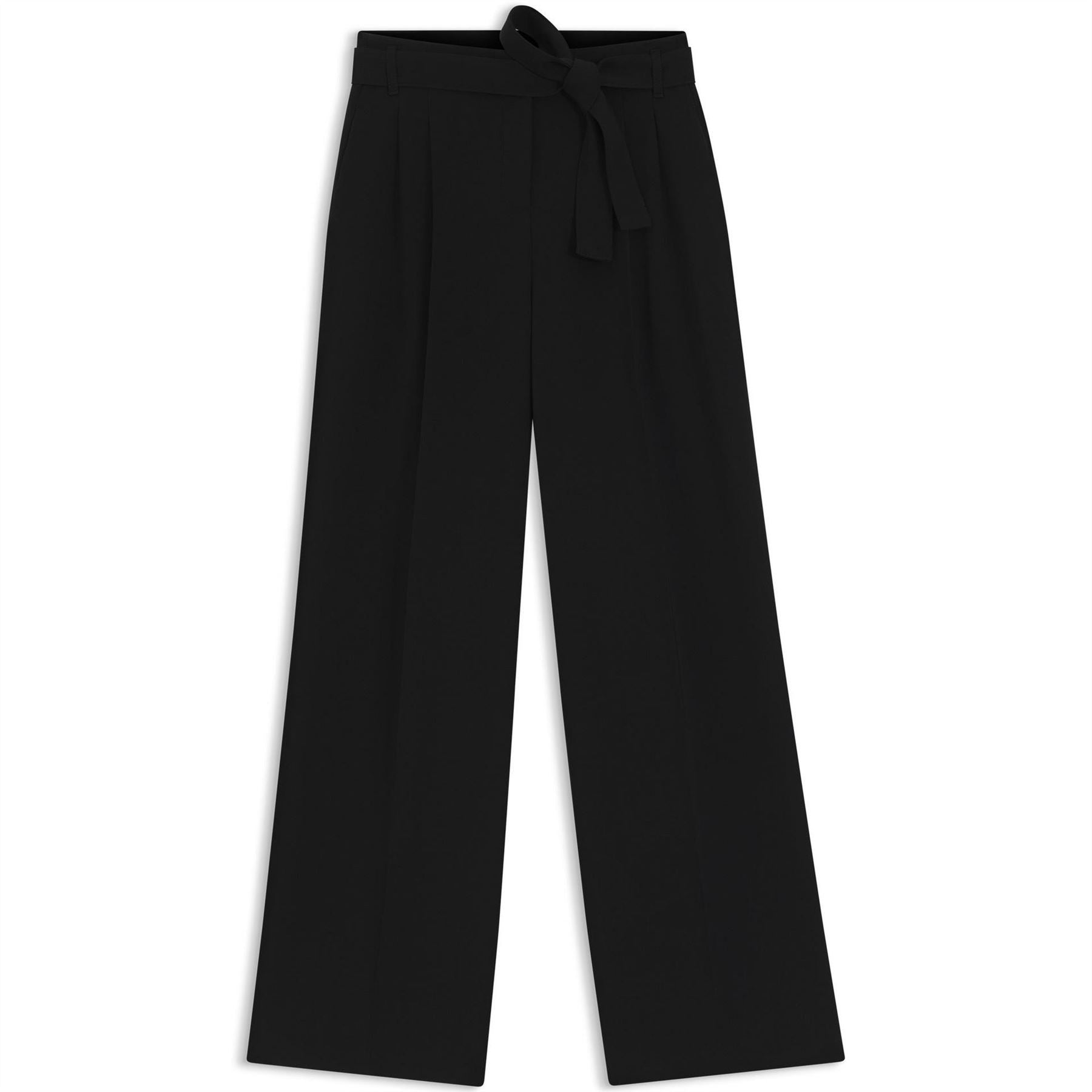 Boss Tapiana Solid Patterned Wide Leg Trousers