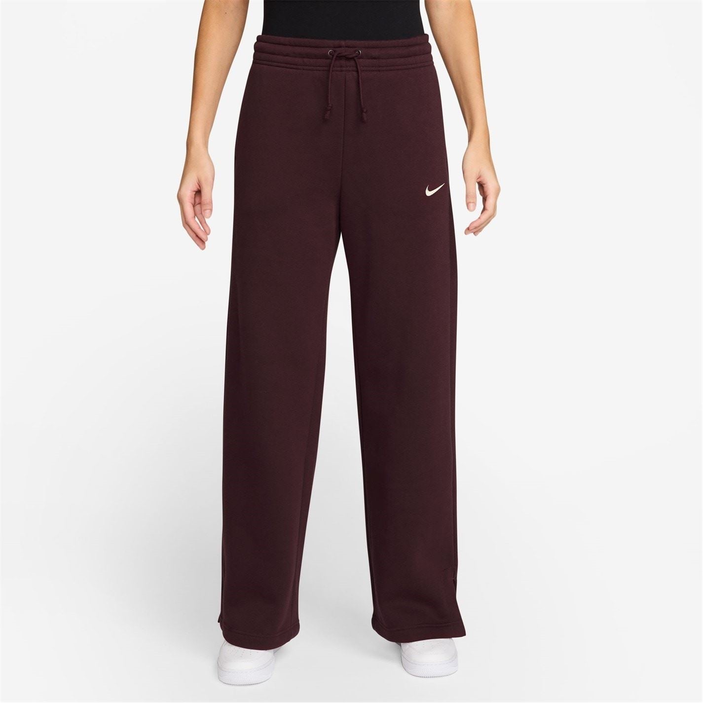 Nike Womens Sportswear Phoenix Fleece High Waisted Wide Leg Sweatpants