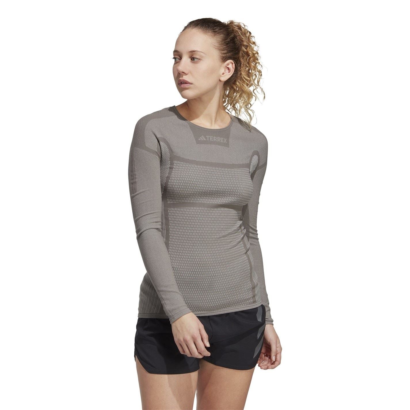 adidas Womens Drynamo Long Sleeve Performance Shirt