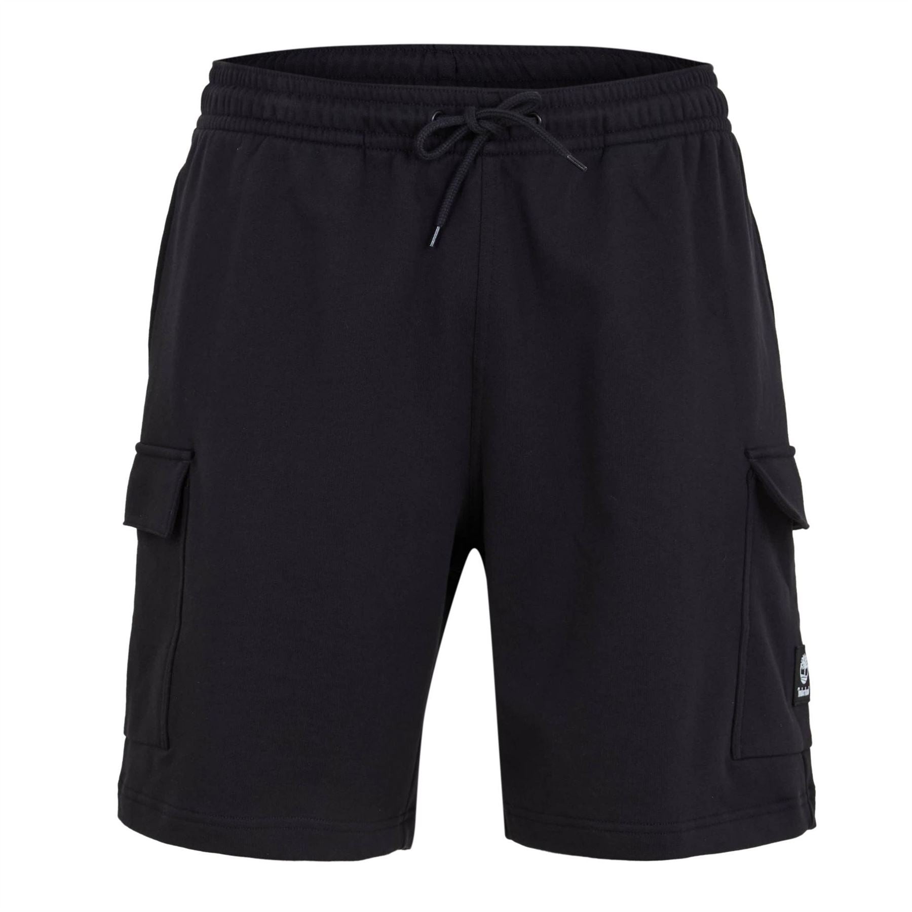 Timberland Solid Patterned Woven Cargo Shorts with Elasticated Waistband
