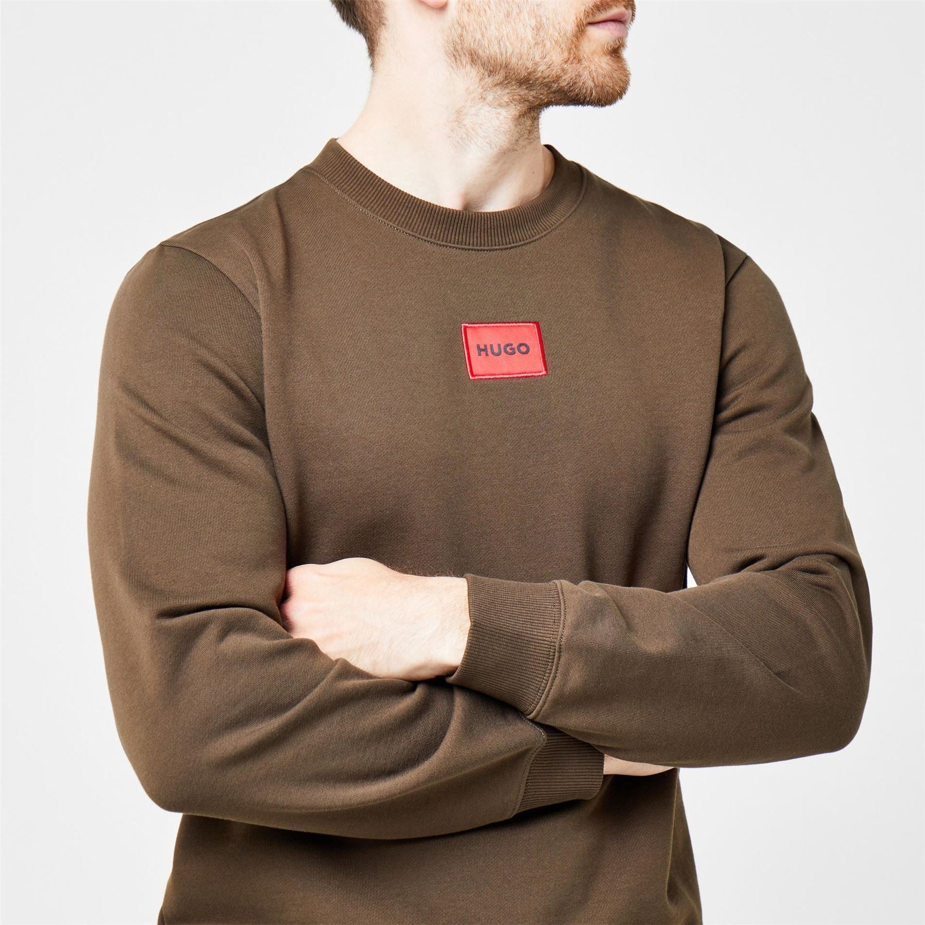 Hugo HUGO Long Sleeve Contemporary Sweatshirt   Crew Neck (Diragol)