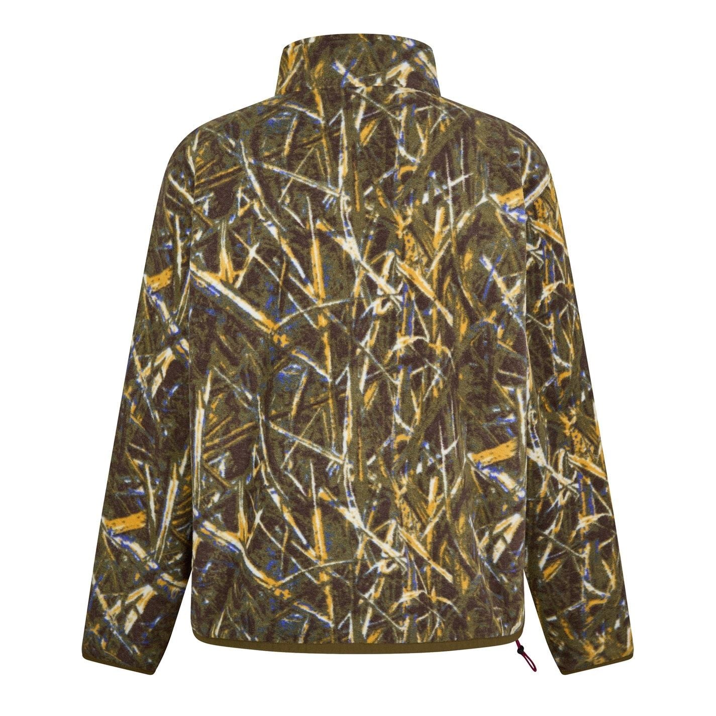 Timberland Aop Polar Zip Neck Long Sleeve Sweatshirt