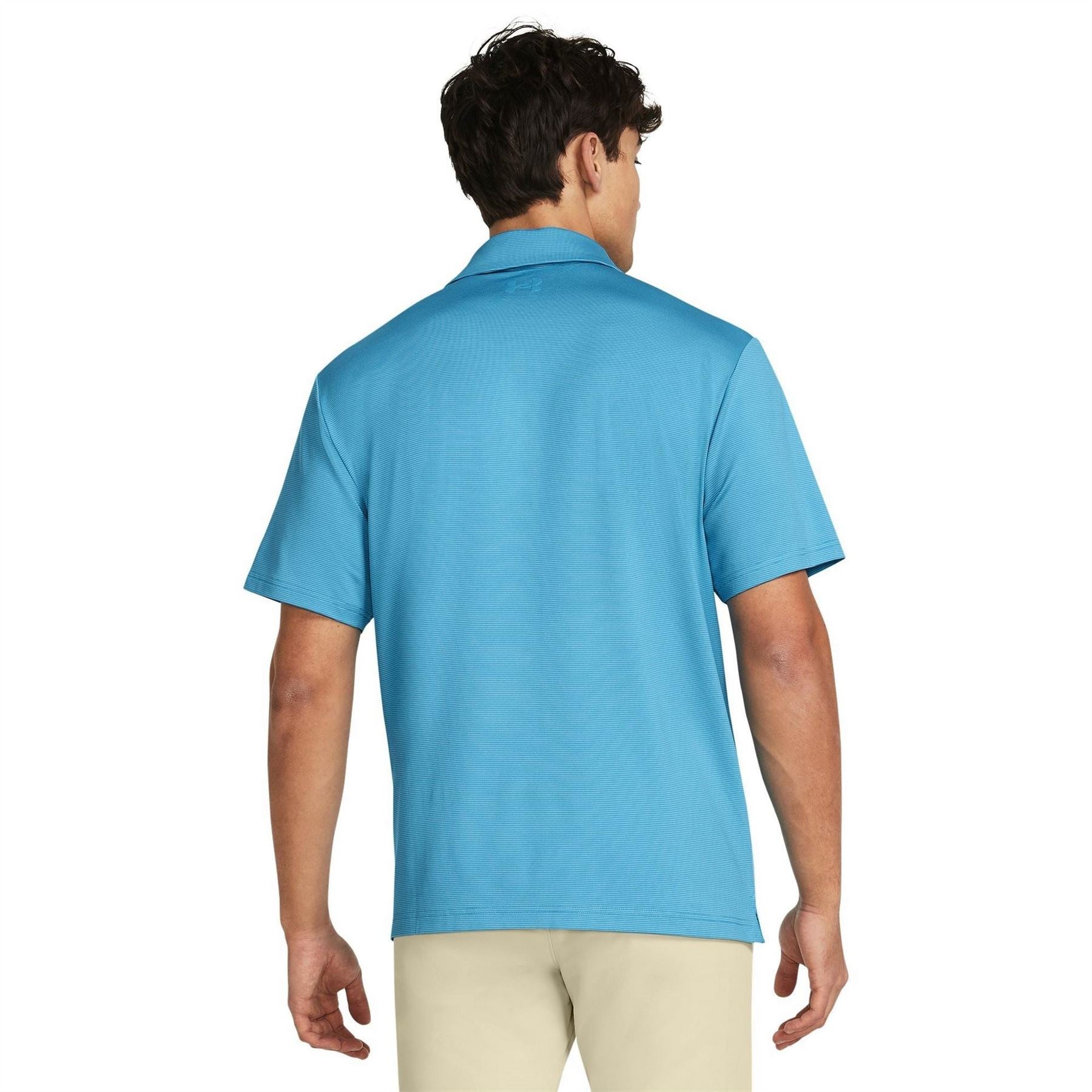 Under Armour Striped Collared Neck Short Sleeve Polo Shirt