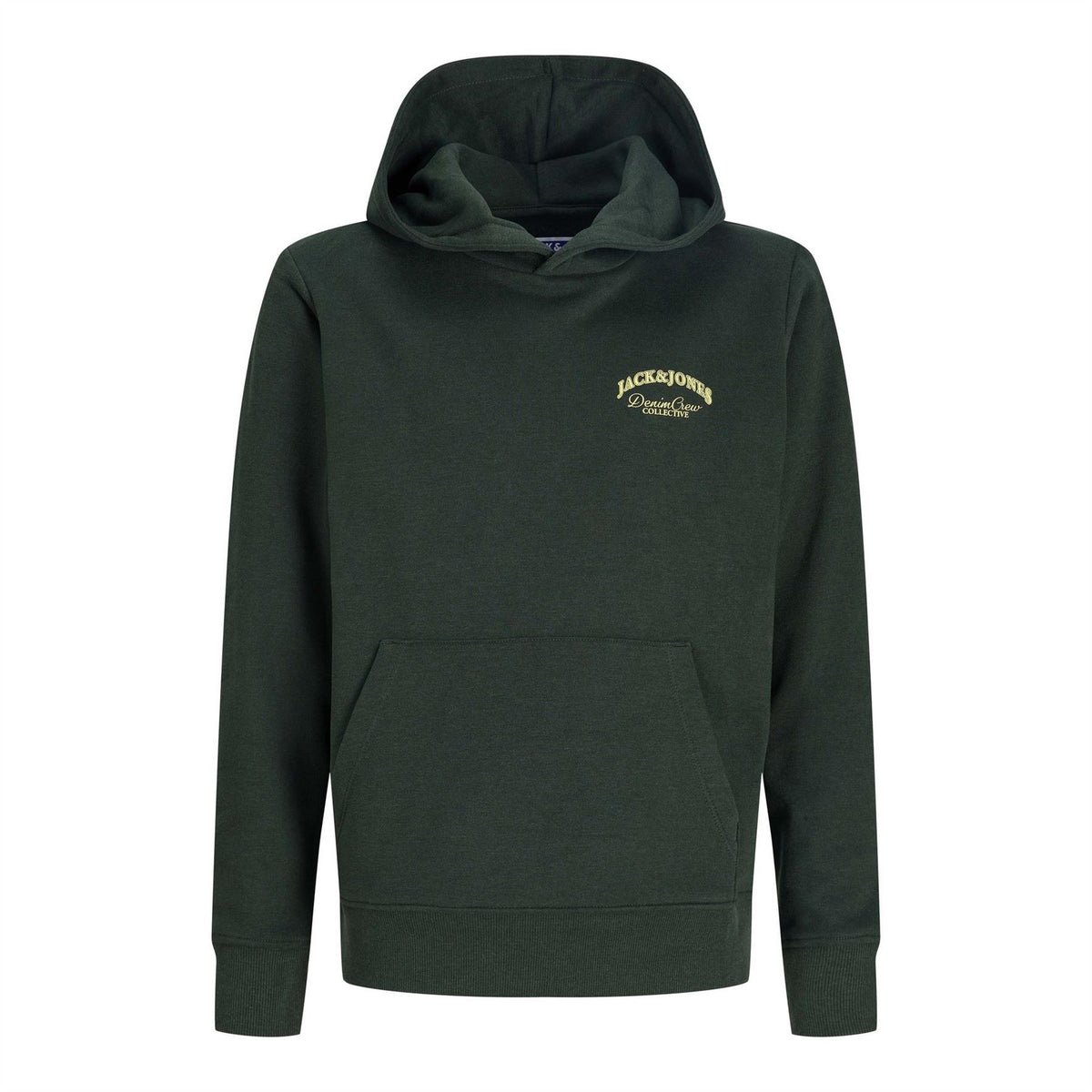 Jack and Jones Kids Wordmark Text Graphic Kangaroo Pocket Hoodie