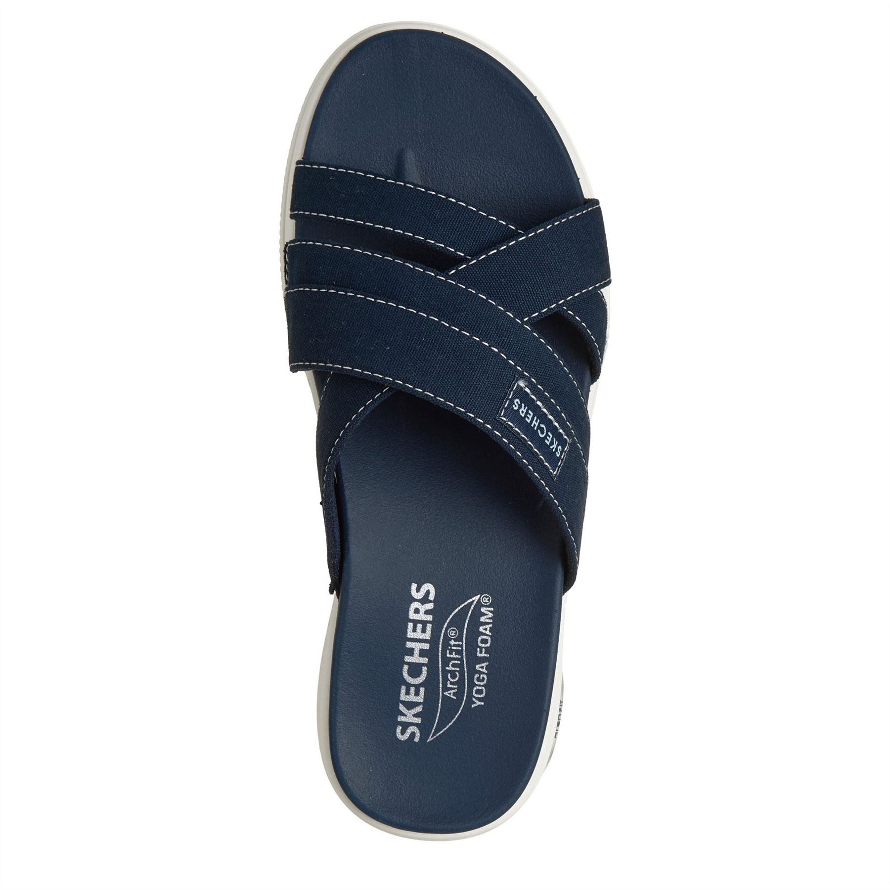 Skechers Arch Fit Slides Open Toe Flats