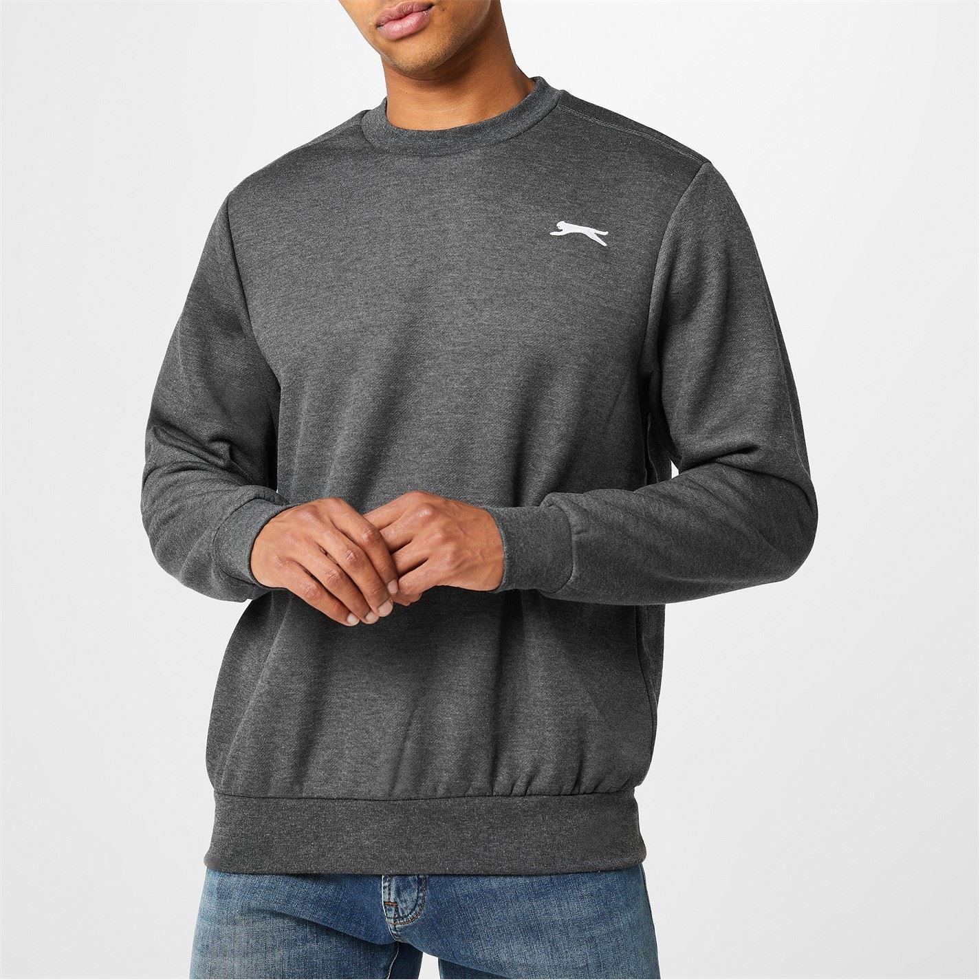 Slazenger Mens Fleece Crew Sweater