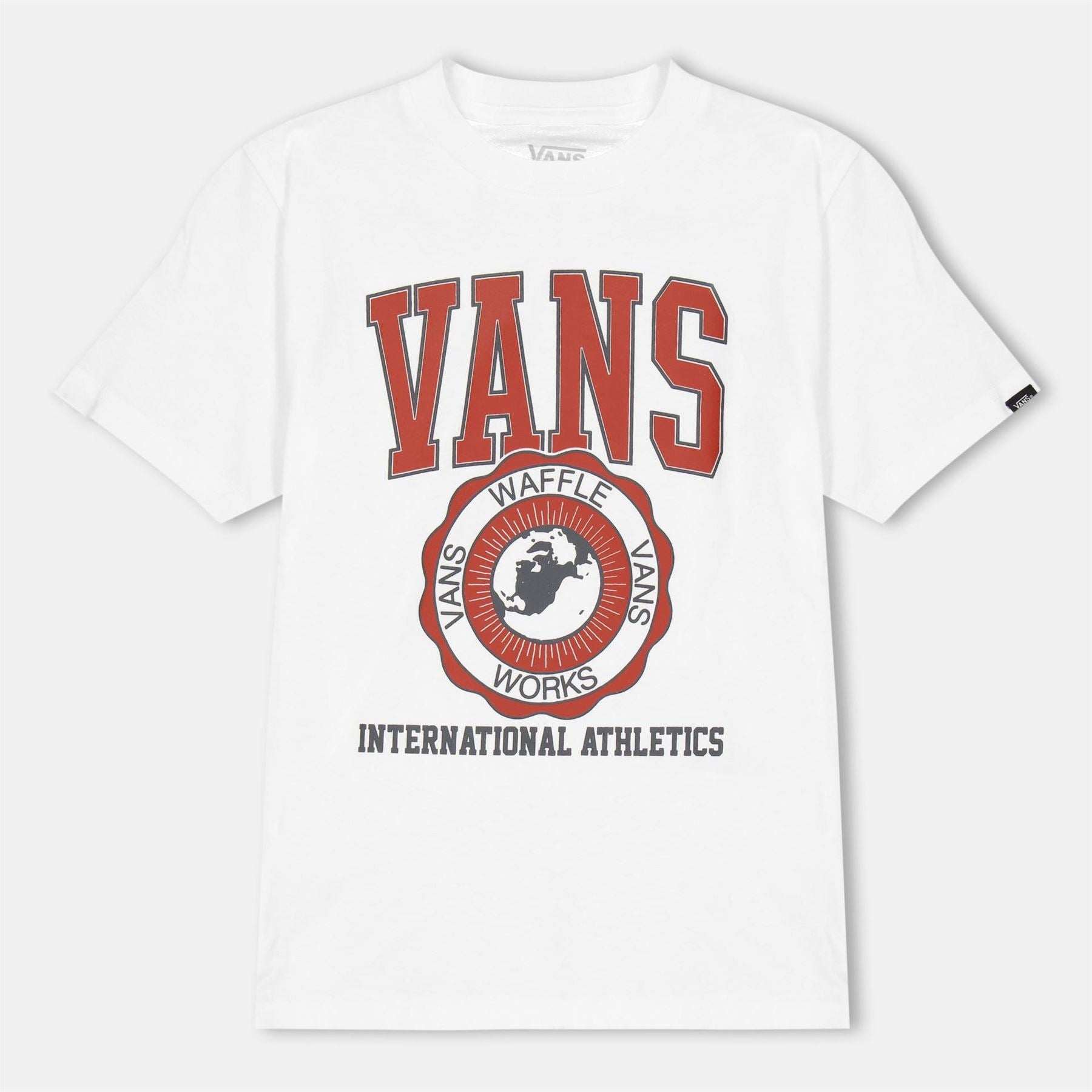 Vans Kids Inter V Short Sleeve White T-Shirt