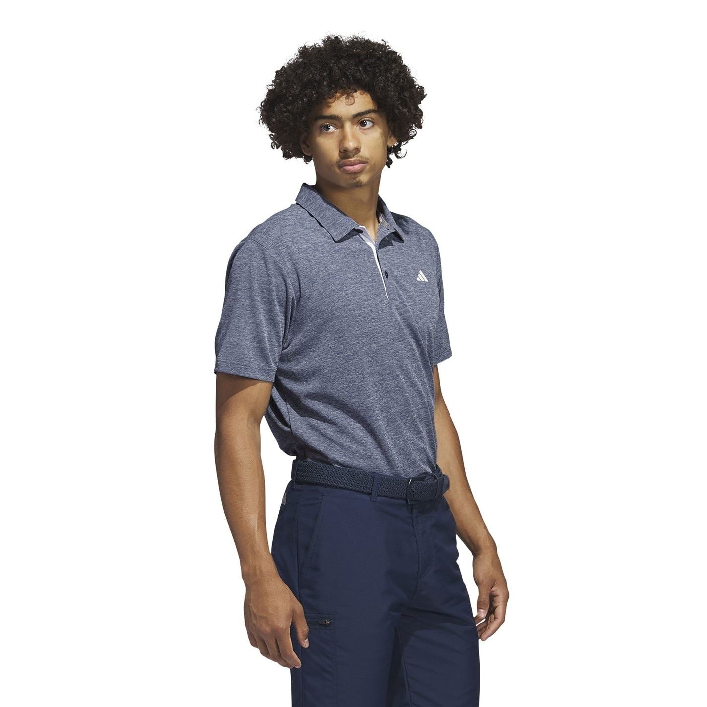 adidas Mens Heather Polo Shirt