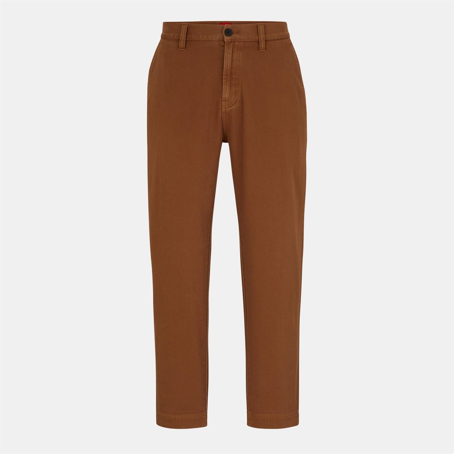 Hugo Zeebo233d Solid Patterned Straight Chinos