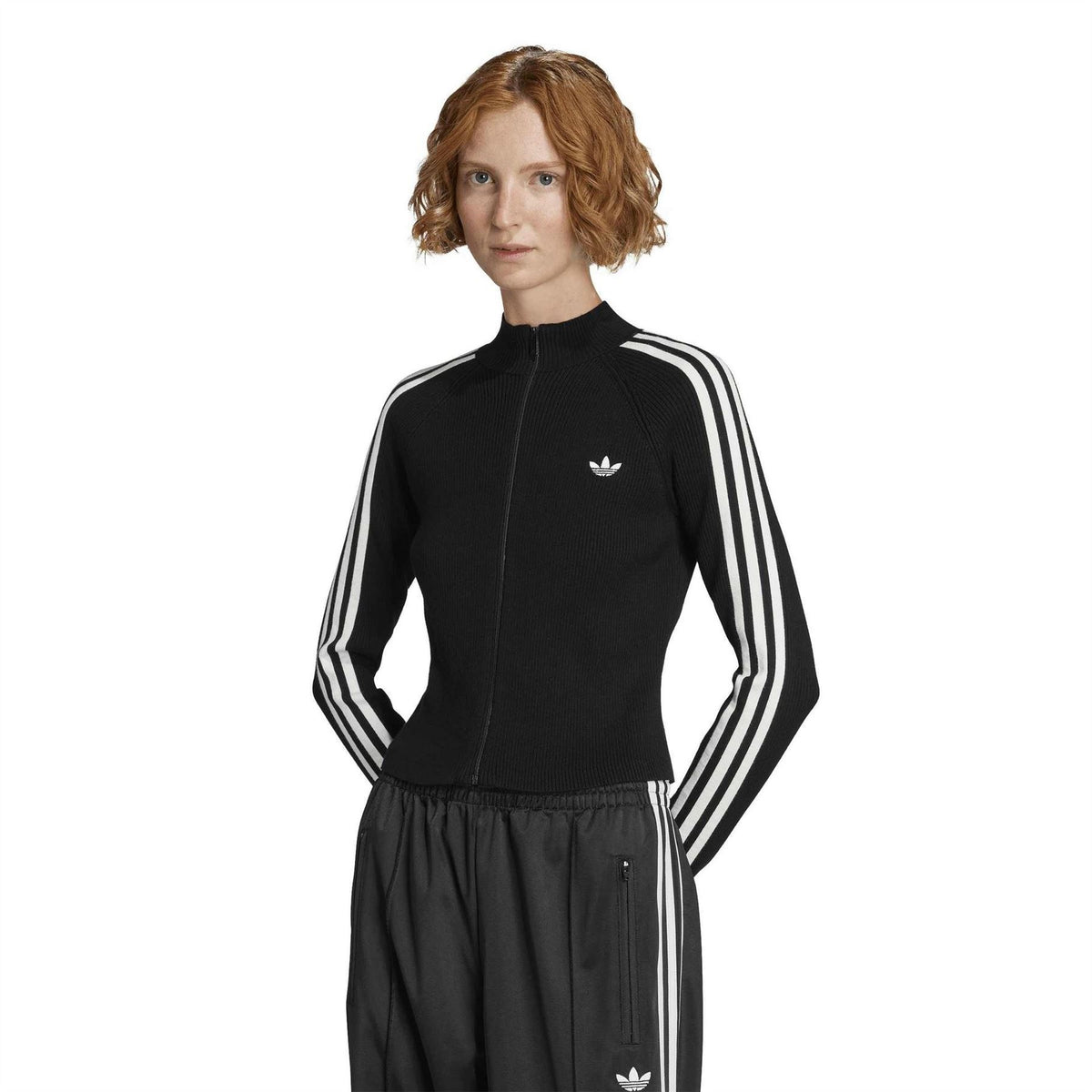 adidas Knitted Slim Fit Tracksuit Top