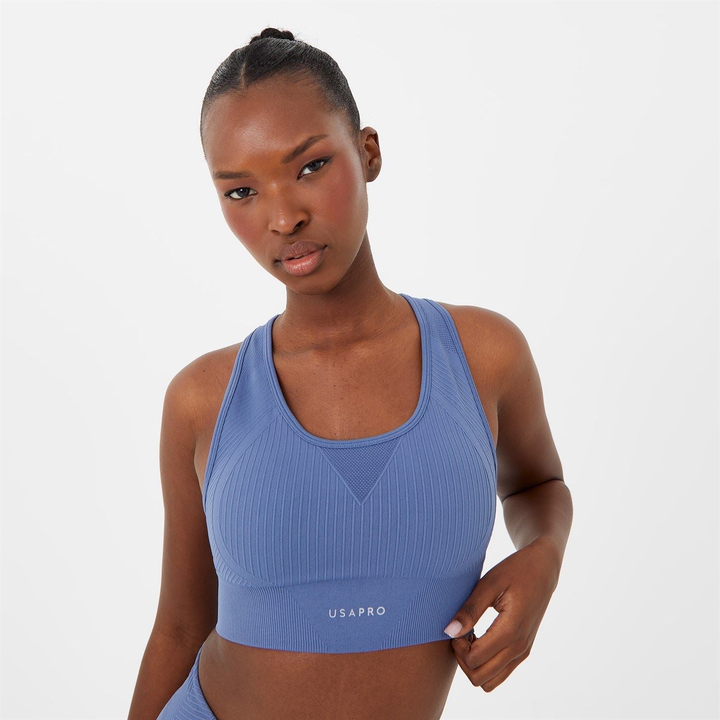 USA Pro Core Seamless Crop Sports Bra